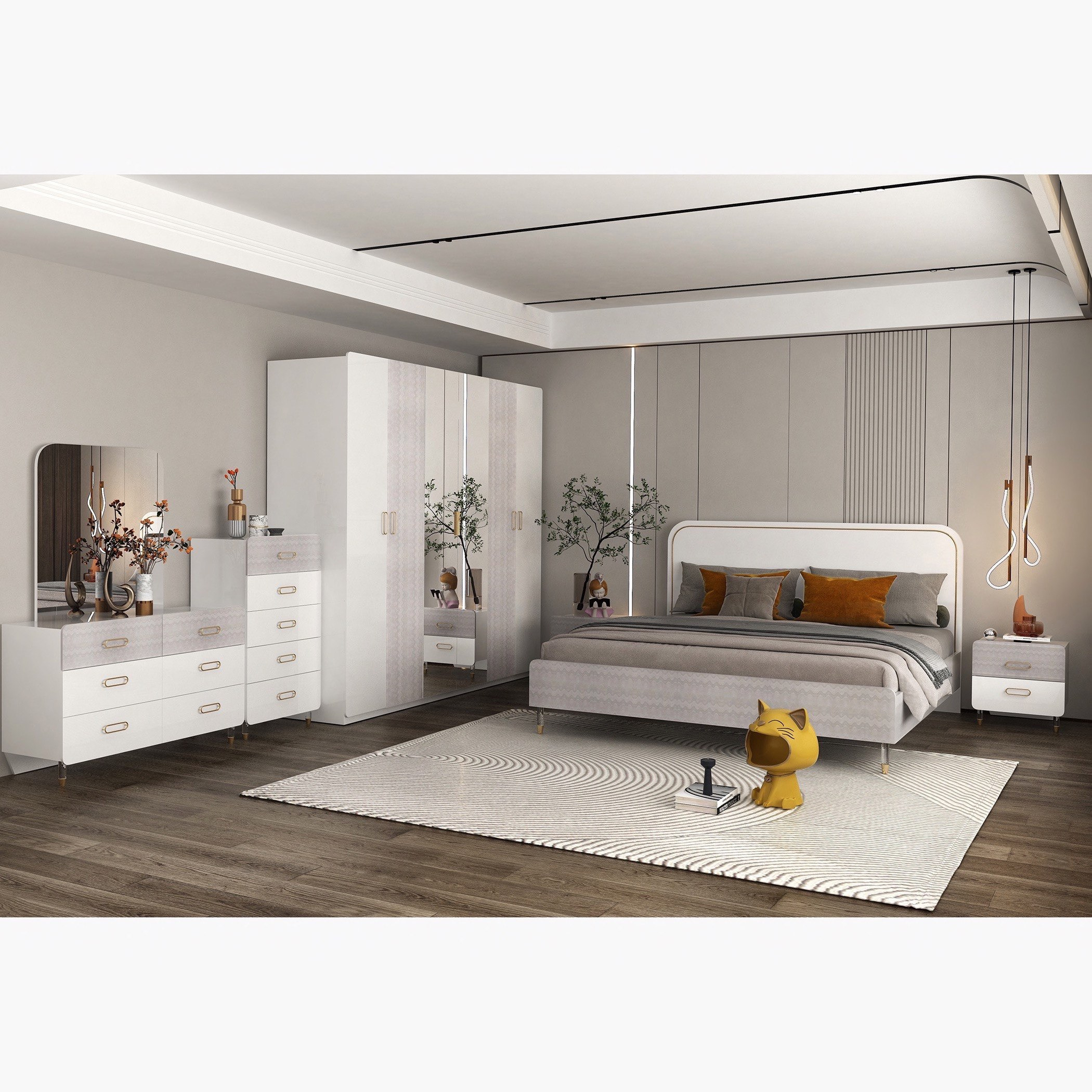 طقم غرفة نوم سوبر كينج 5 قطع من أناليسا - 200x200 سم-hbxbedroom-bedsandbedsets-bedroomsets-superking-image-16