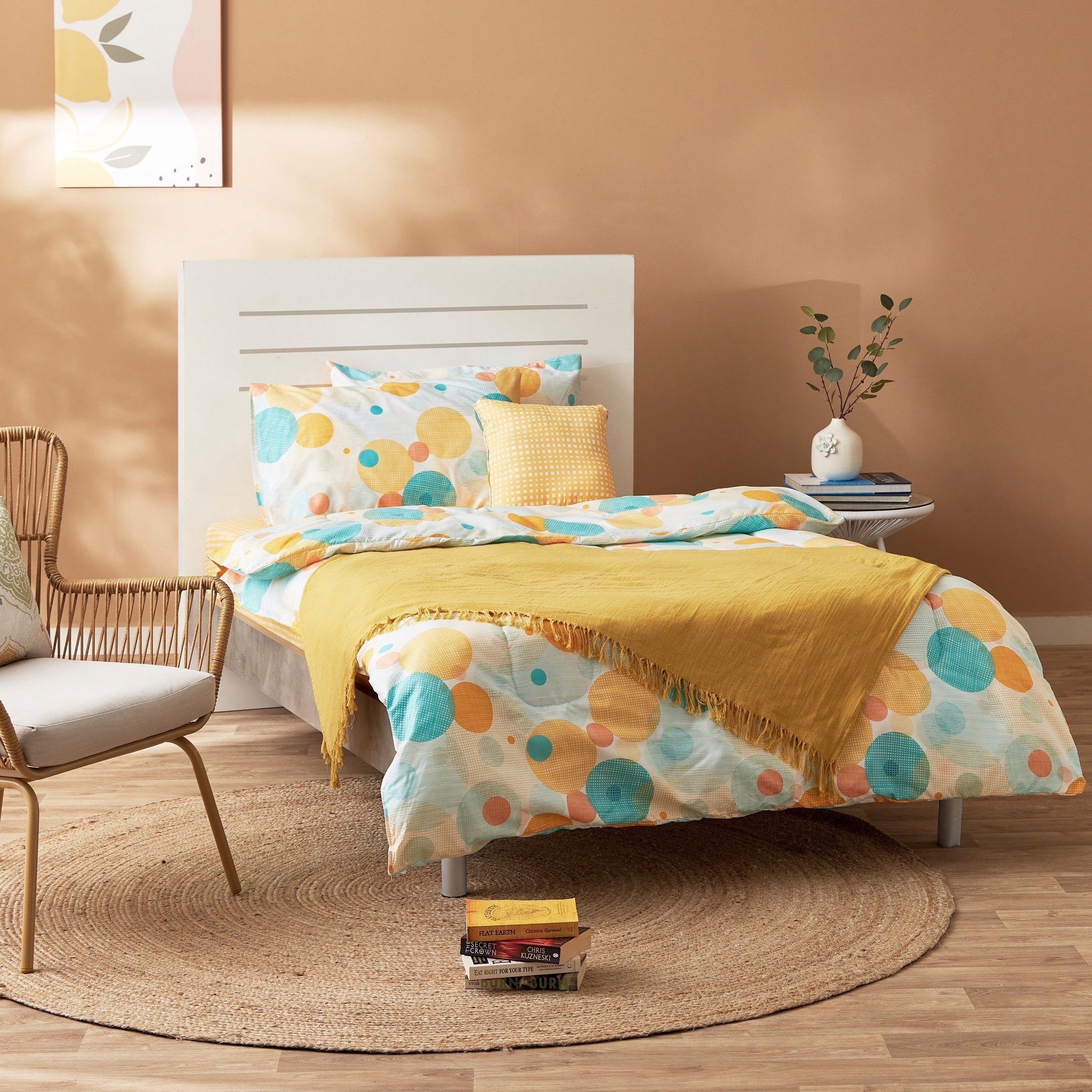 طقم لحاف مزدوج من الألياف الدقيقة بطبعات 5 قطع من هامبتون آيدن - 160x220 سم-hbxhomeware-hbxdecorandfurnishings-image-9