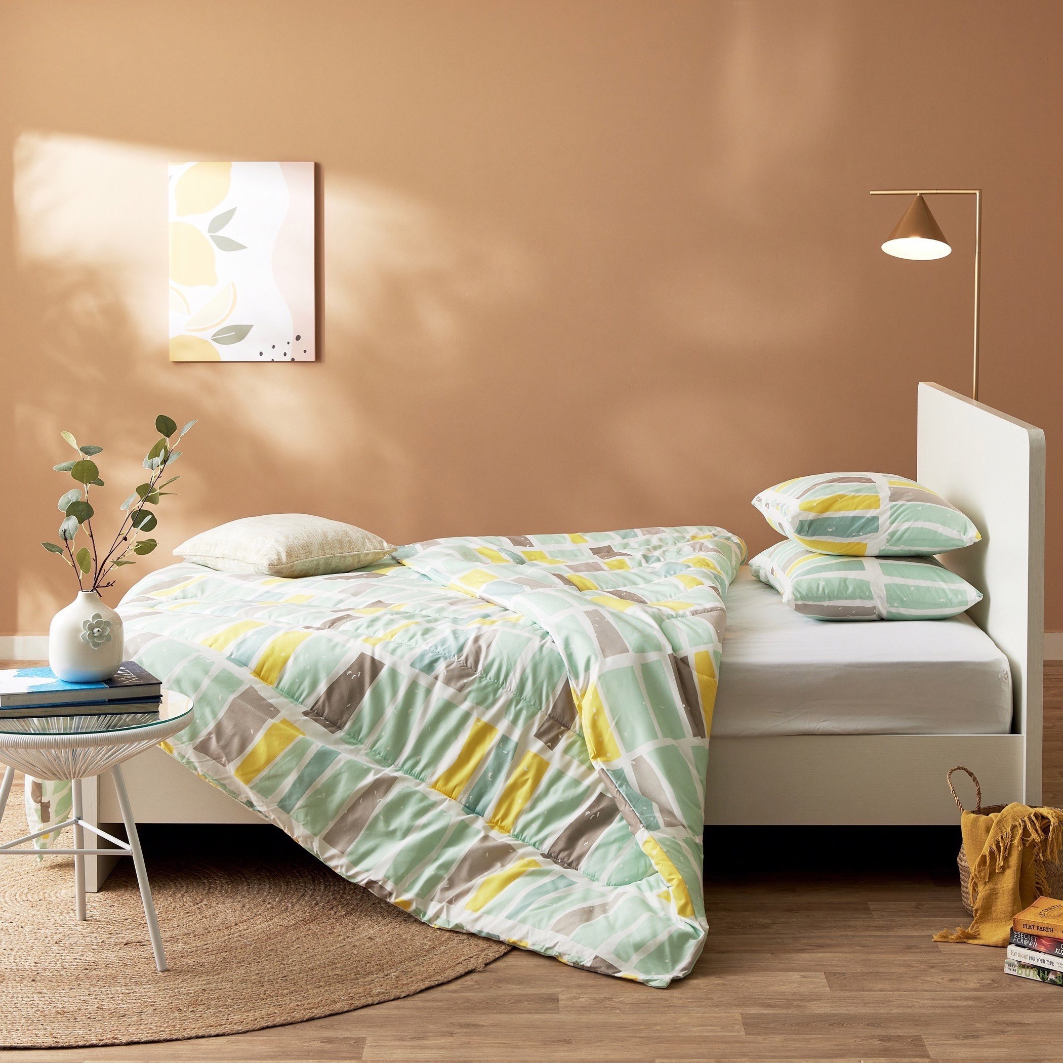 طقم لحاف ألياف دقيقة كينج بطبعات 3 قطع من أونتاريو جيل - 220x240 سم-hbxhomeware-hbxdecorandfurnishings-image-6