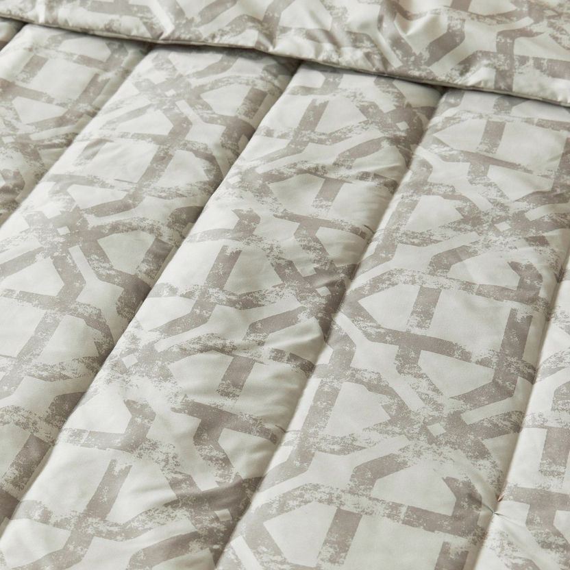 Ontario Justin 2-Piece Printed Twin Microfibre Comforter Set - 160x220 cm-Comforter Sets-image-2