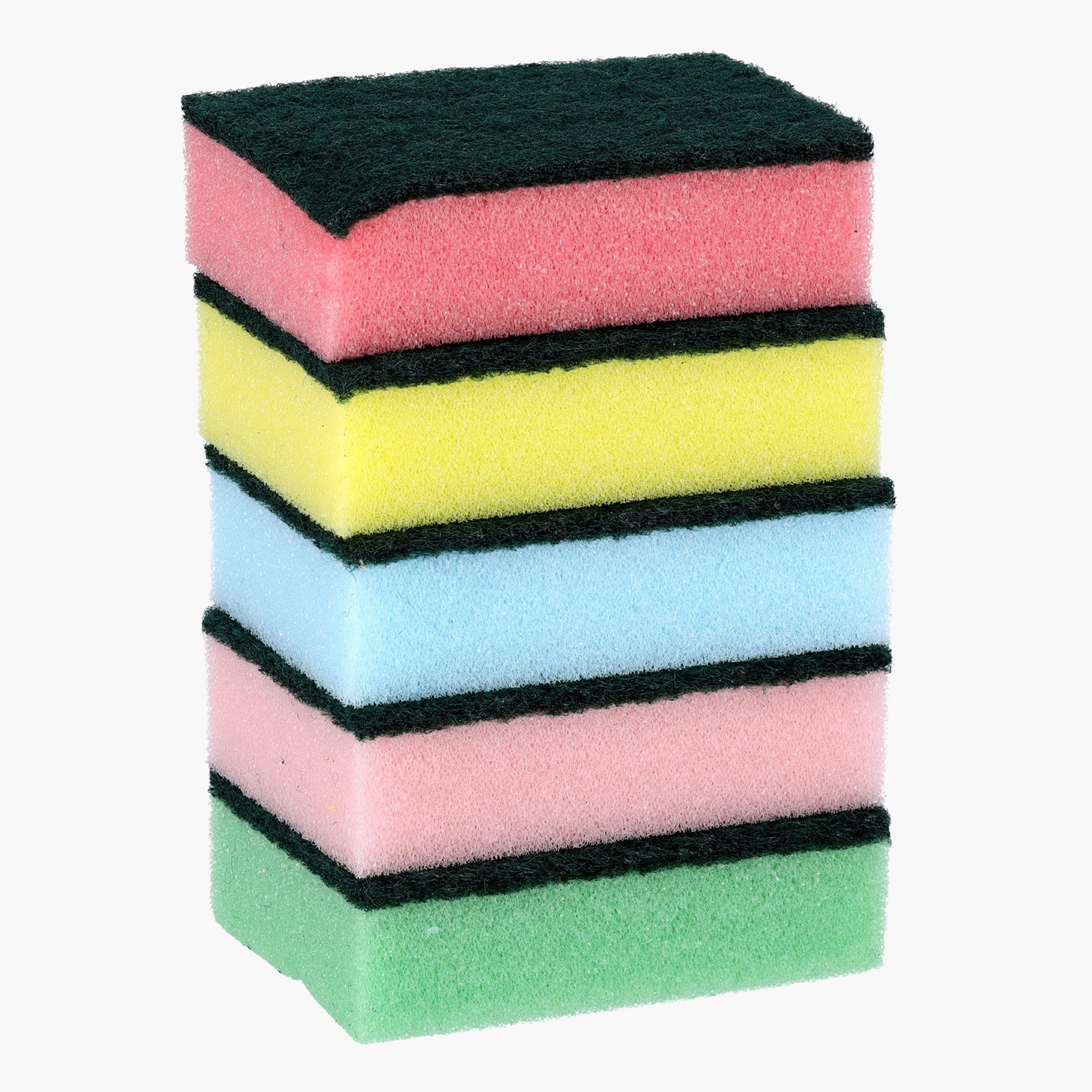 عبوة إسفنج جلي 5 قطع من رويال - 10x7x3 سم-hbxhomeware-hbxkitchen-image-1