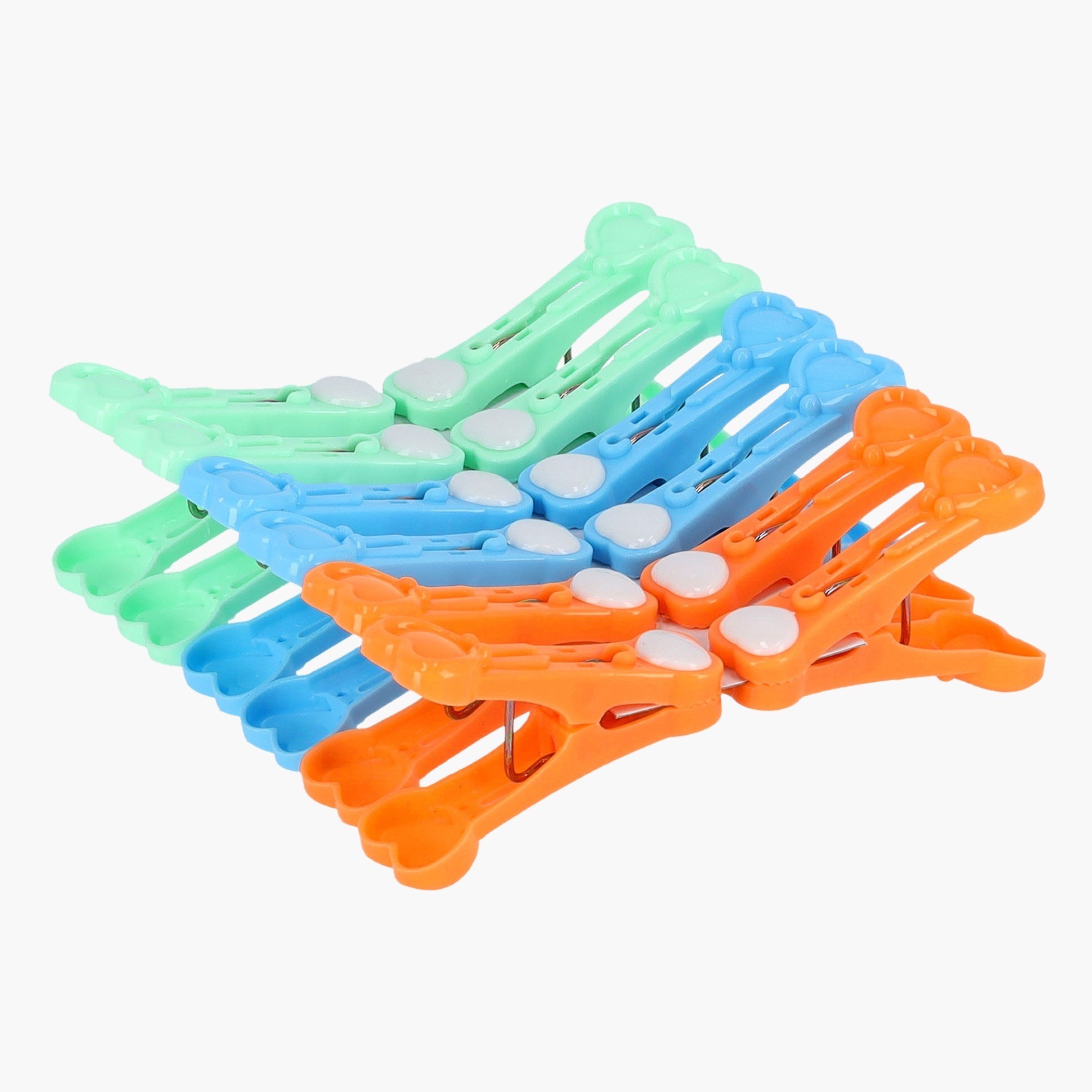 طقم مشابك ملابس بلاستيك 12 قطعة من رويال-hbxhomeware-bathandlaundry-clothesdryingracks-image-1