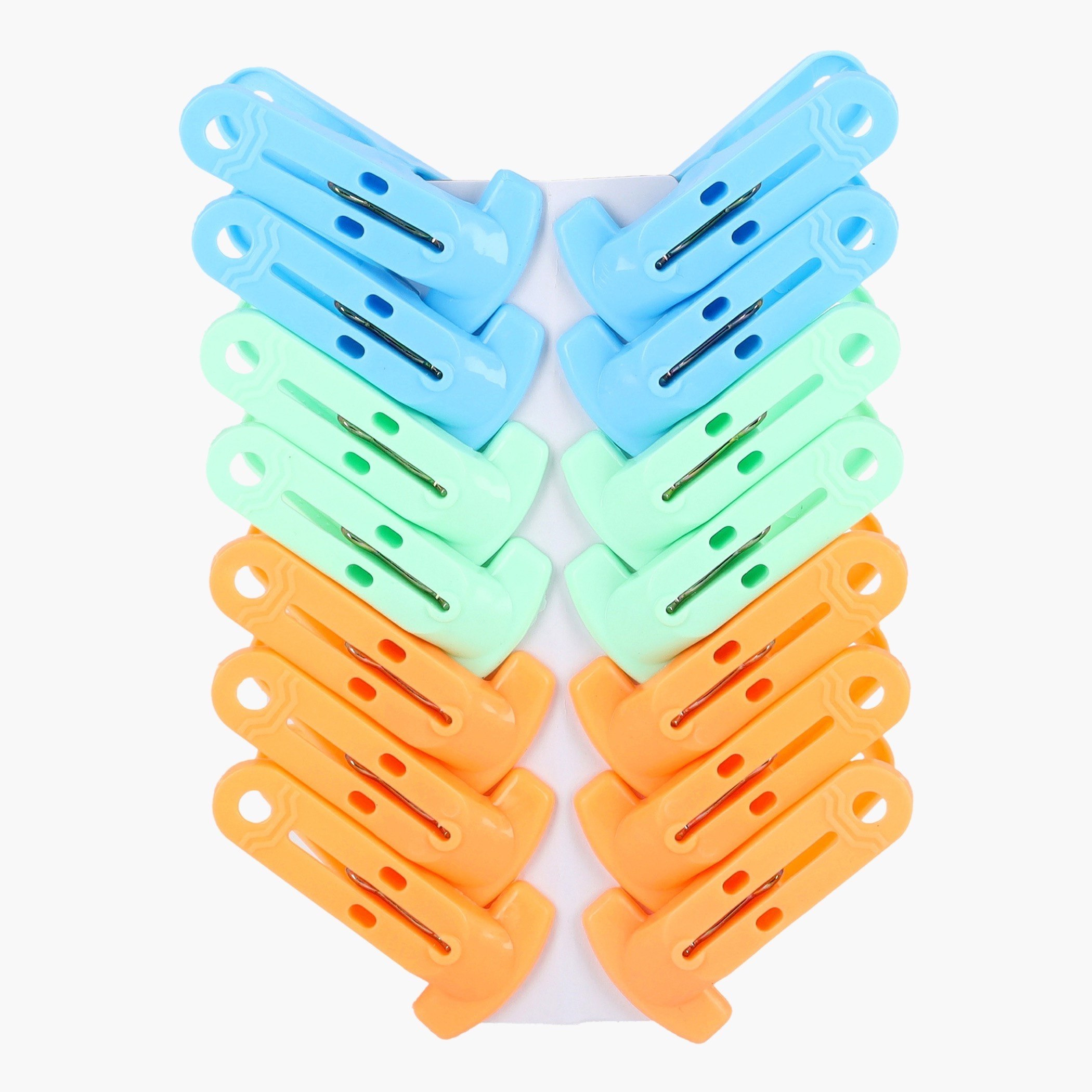 طقم مشابك ملابس بلاستيك 14 قطعة رويال-hbxhomeware-bathandlaundry-clothesdryingracks-image-2