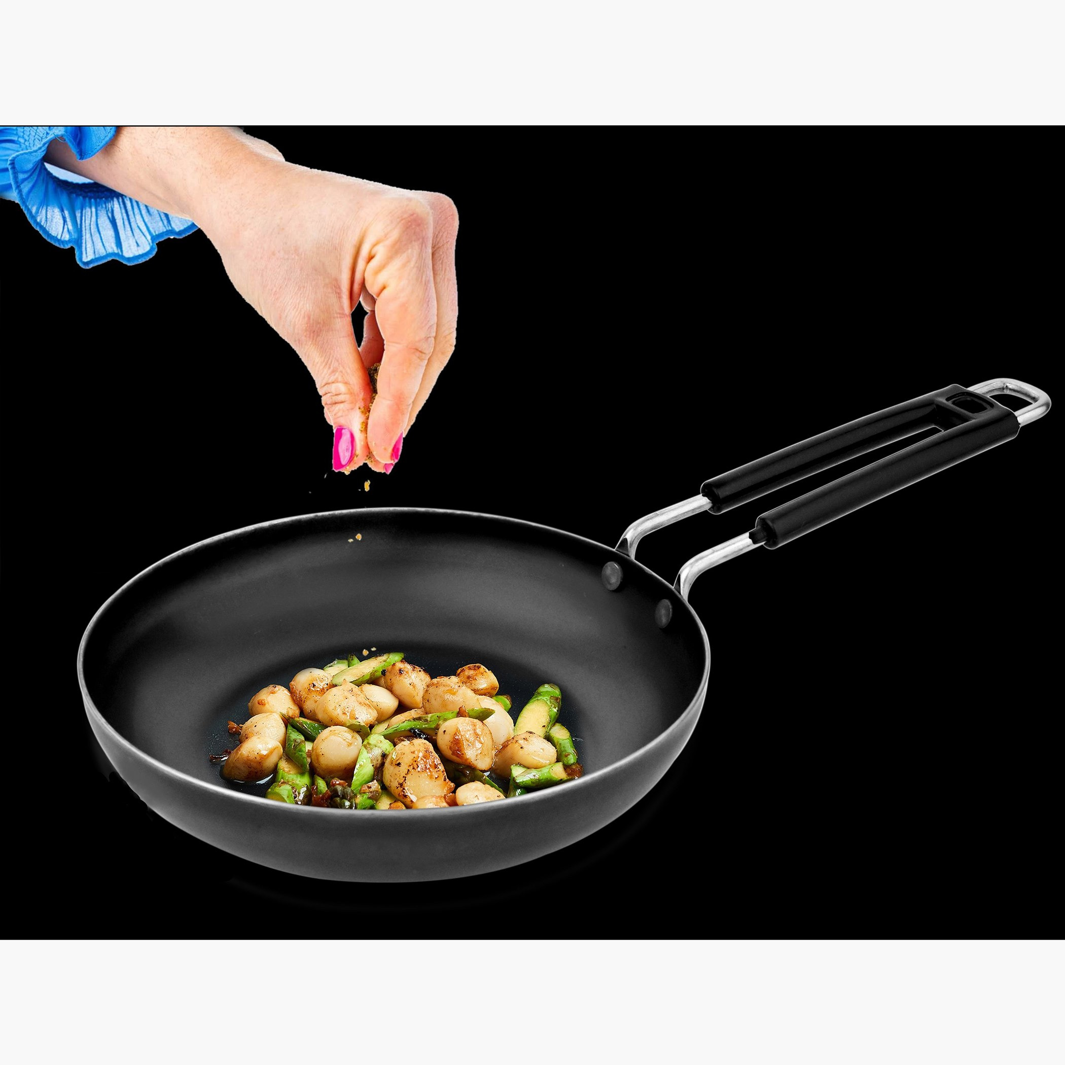 Ferric Wrought Iron Fry Pan - 20 cm-hbxkitchen-kitchenware-foodpreparation-image-1