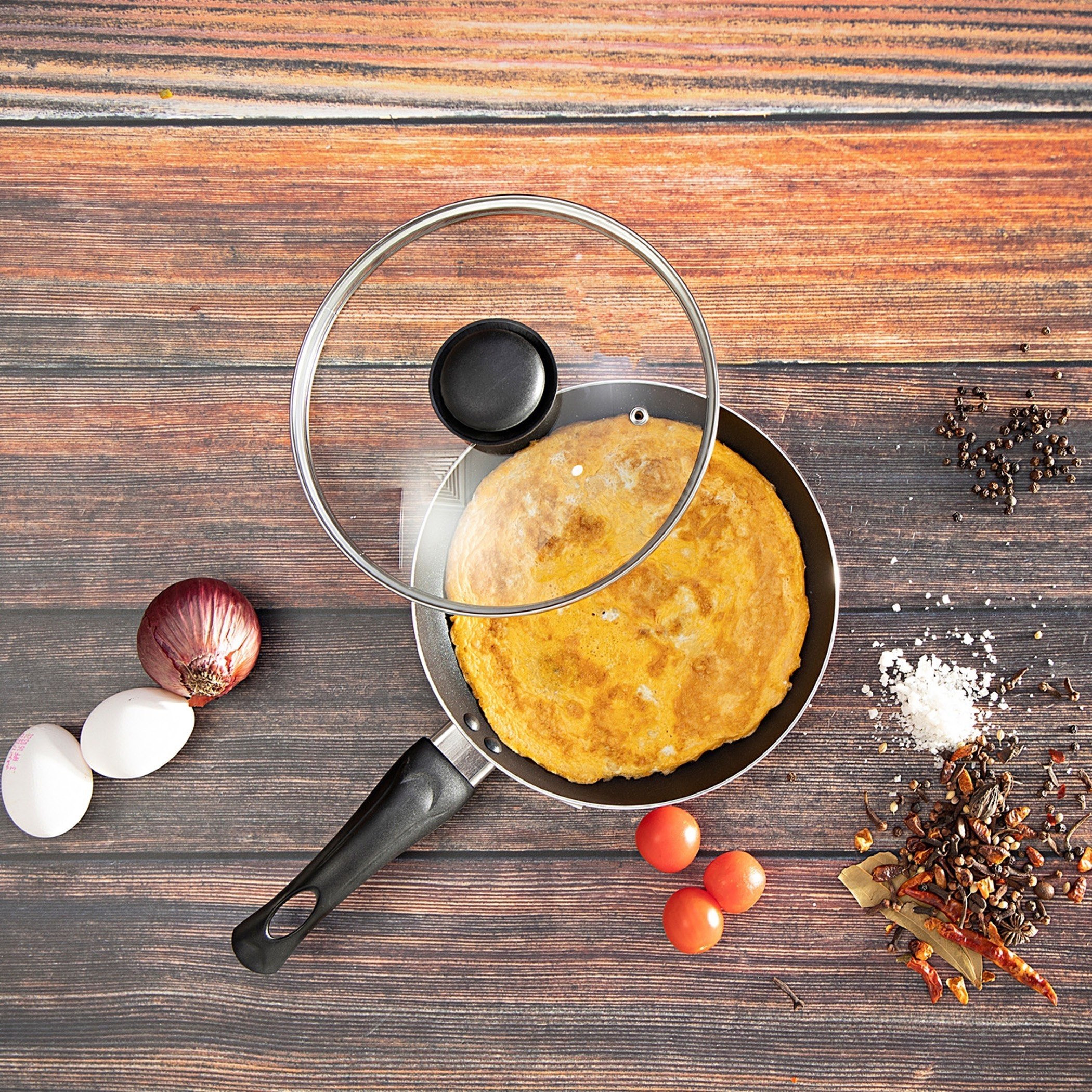 مقلاة بغطاء من رويال - 22 سم-hbxkitchen-kitchenware-foodpreparation-image-3
