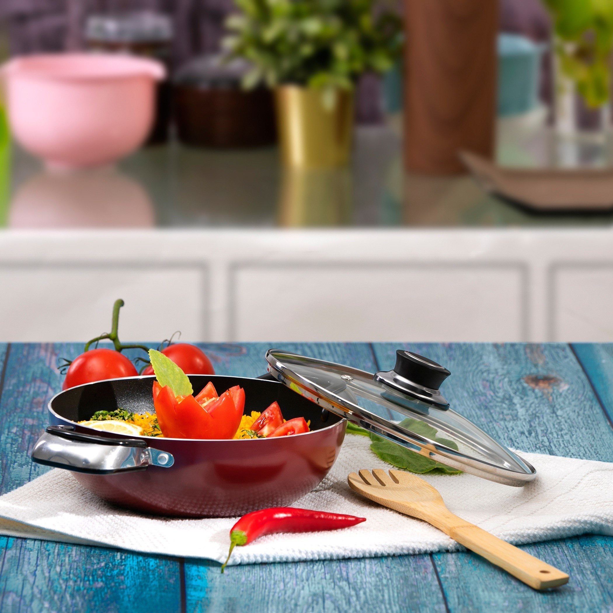 مقلاة ووك بغطاء من رويال - 30 سم-hbxkitchen-kitchenware-foodpreparation-image-3