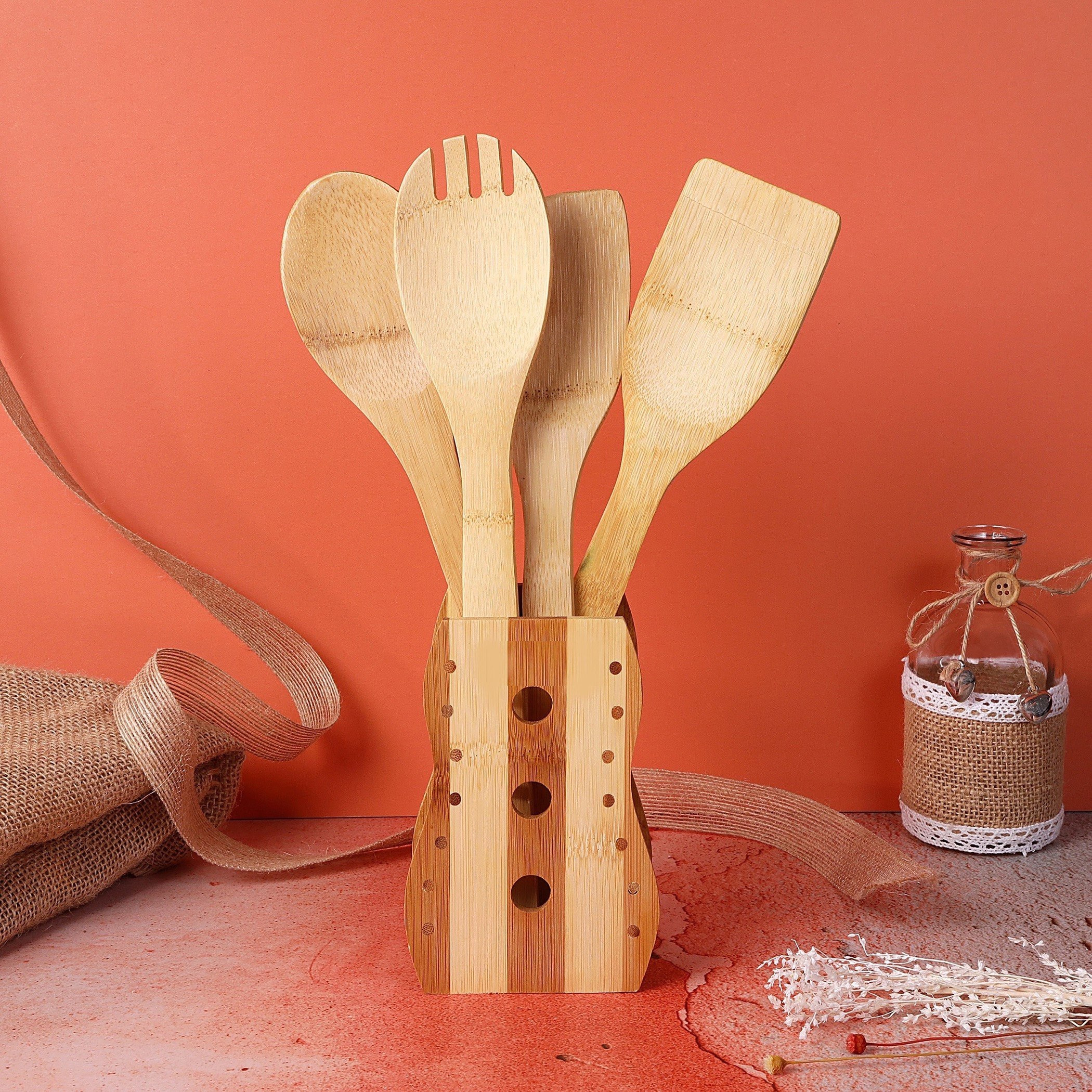 Royal 5-Piece Bamboo Kitchen Tool Set-hbxhomeware-hbxkitchen-image-1