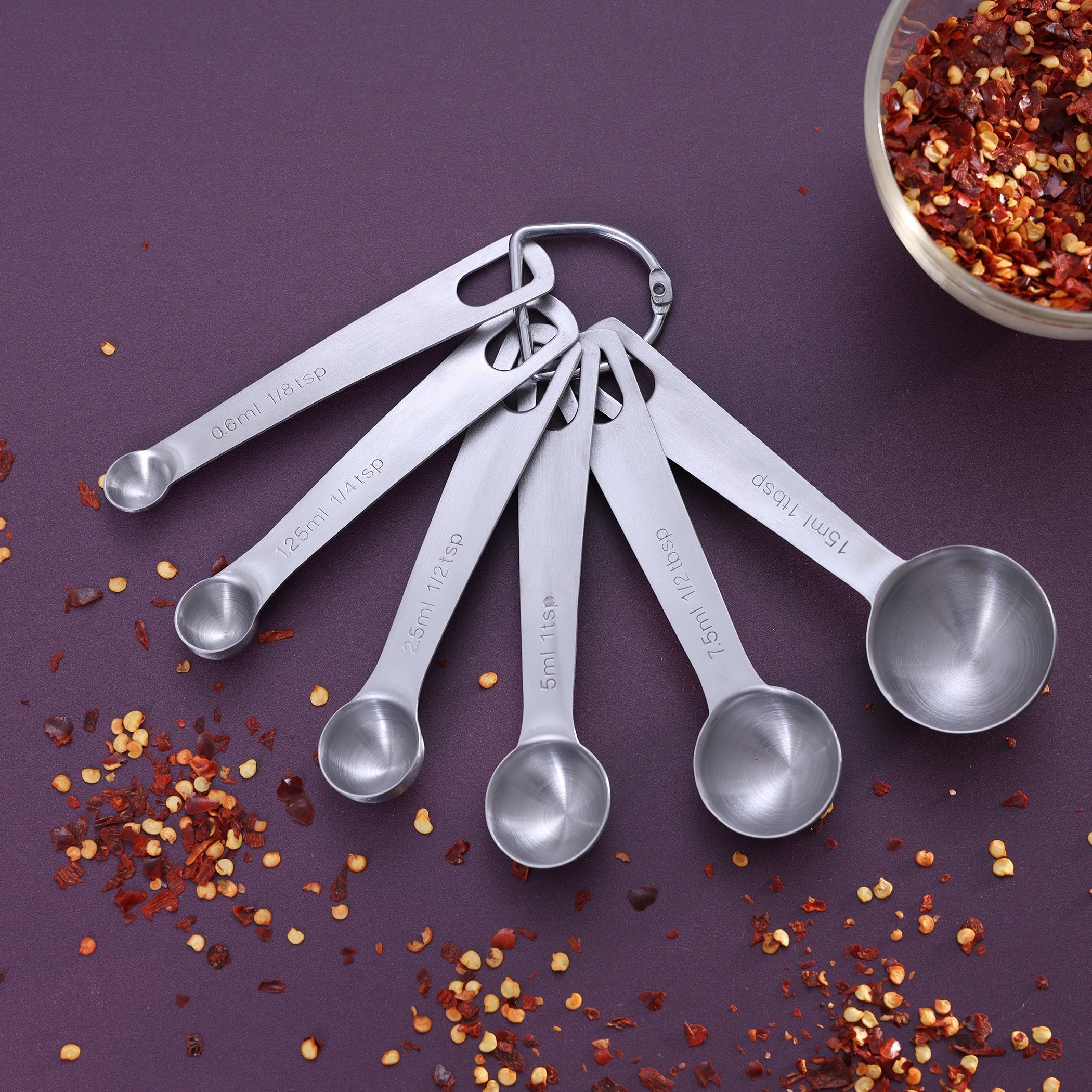 طقم ملاعق قياس ستانلس ستيل 6 قطع من رويال-hbxhomeware-hbxkitchen-image-1