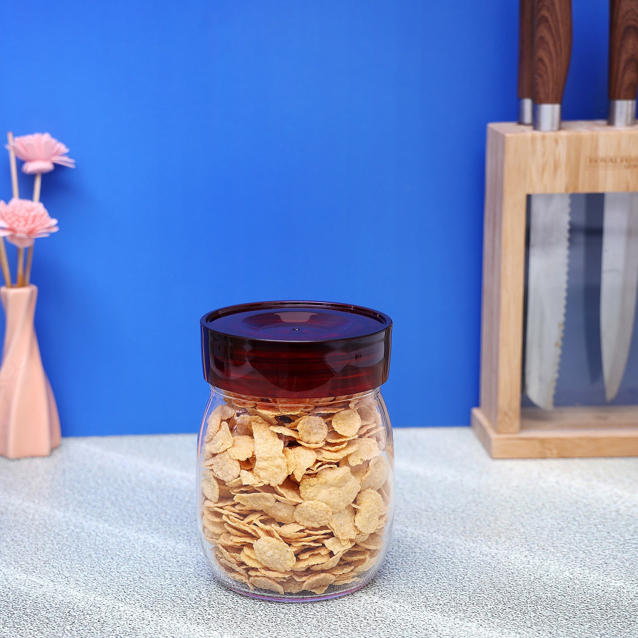 Royal Round Airproof Glass Canister - 800 ml-hbxhomeware-hbxkitchen-image-2