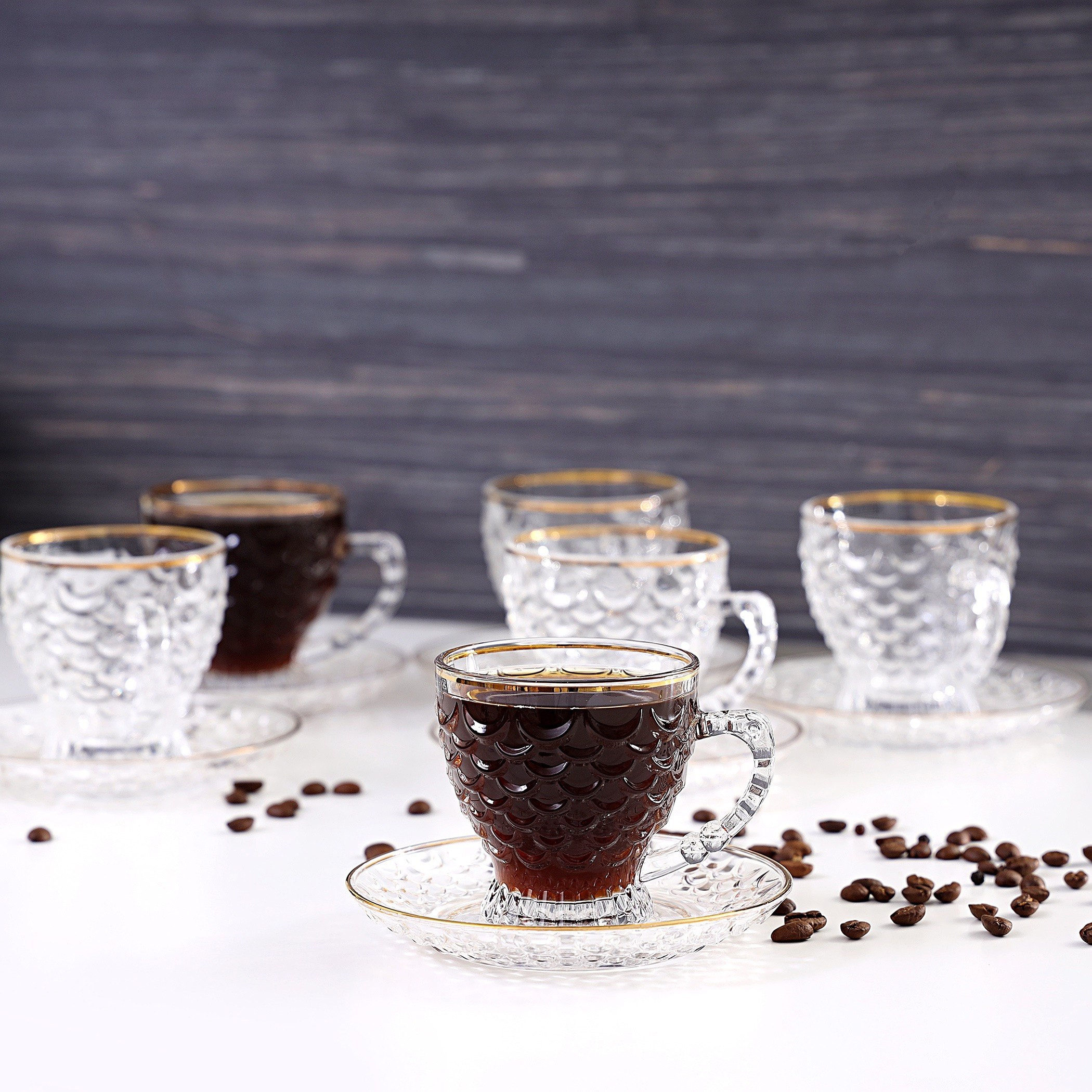 طقم فناجين وصحون 12 قطعة من رويال - 150 مل-hbxhomeware-hbxkitchen-image-3