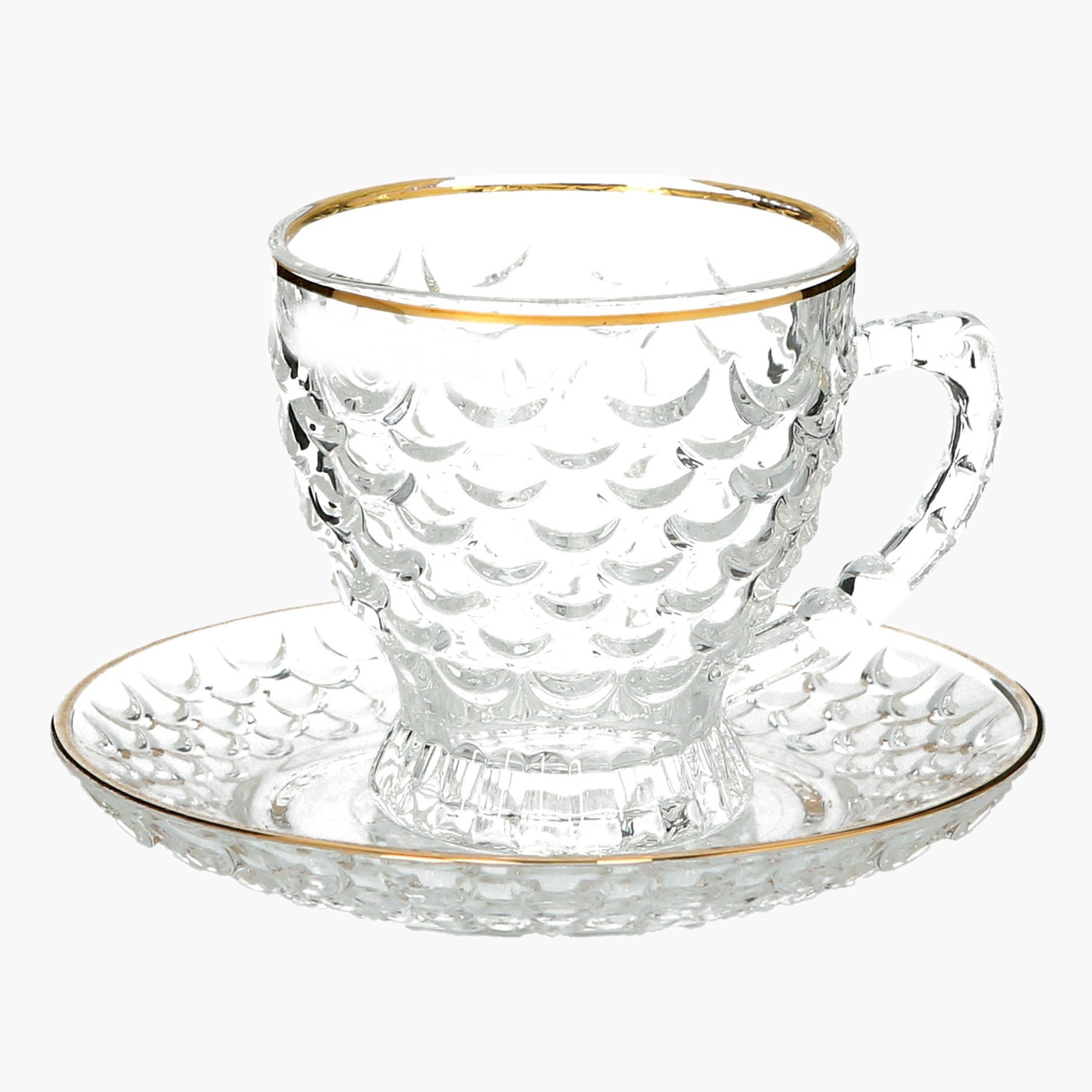 طقم فناجين وصحون 12 قطعة من رويال - 150 مل-hbxhomeware-hbxkitchen-image-4