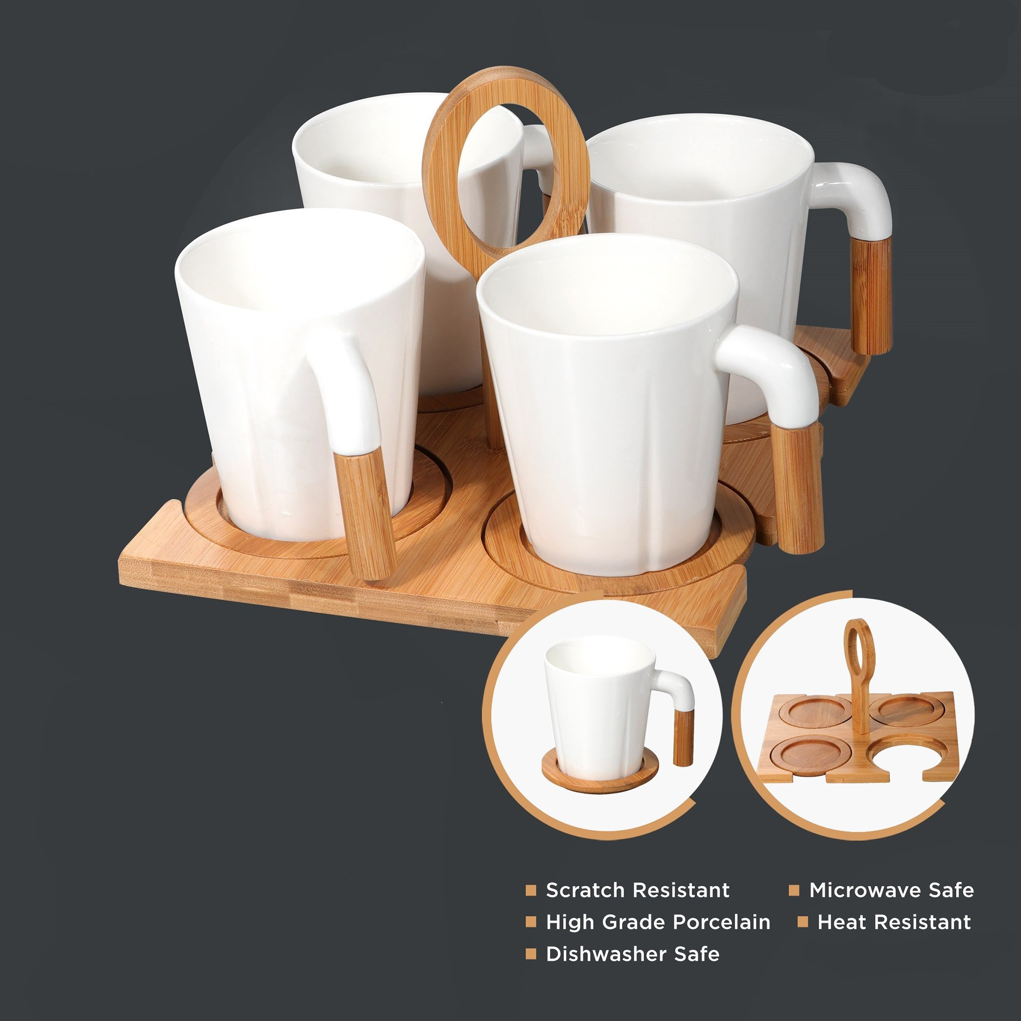 Royal 8-Piece Porcelain Coffee Set with Bamboo Stand-hbxhomeware-diningandtabletop-coffeeandteasets-image-1