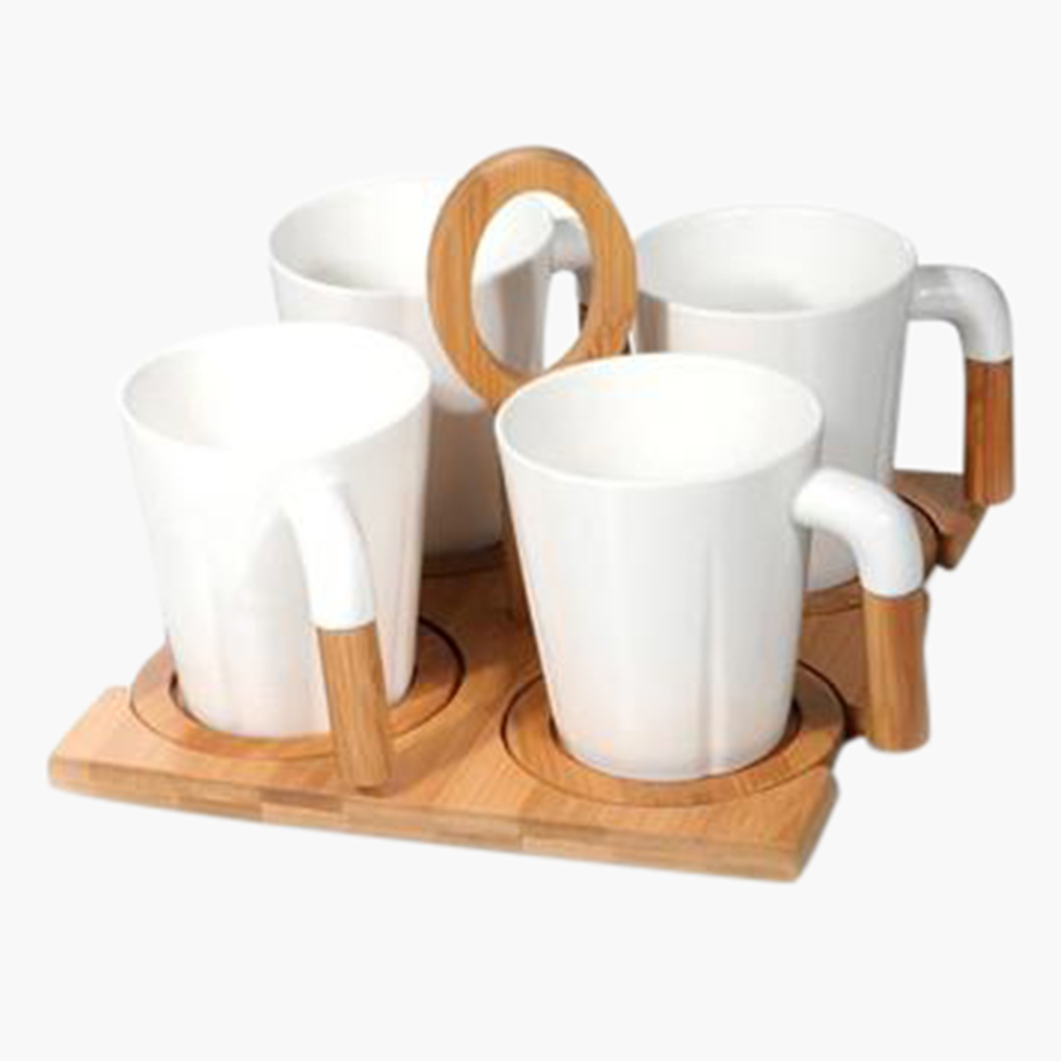 Royal 8-Piece Porcelain Coffee Set with Bamboo Stand-hbxhomeware-diningandtabletop-coffeeandteasets-image-3
