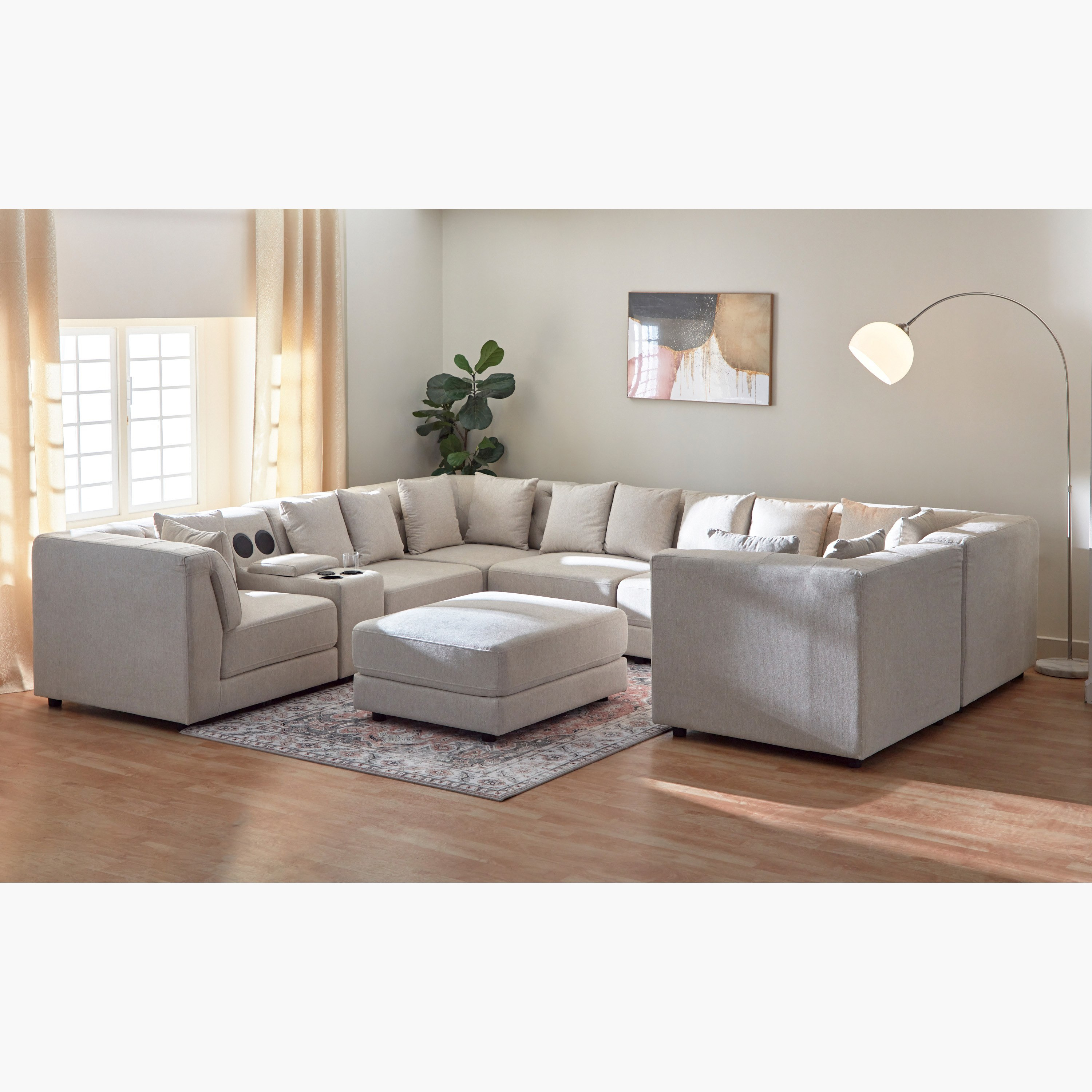 Emotion 1-Seater Fabric Corner Sofa with 2 Cushions-hbxfurniture-livingroom-sofasandsofasets-image-14