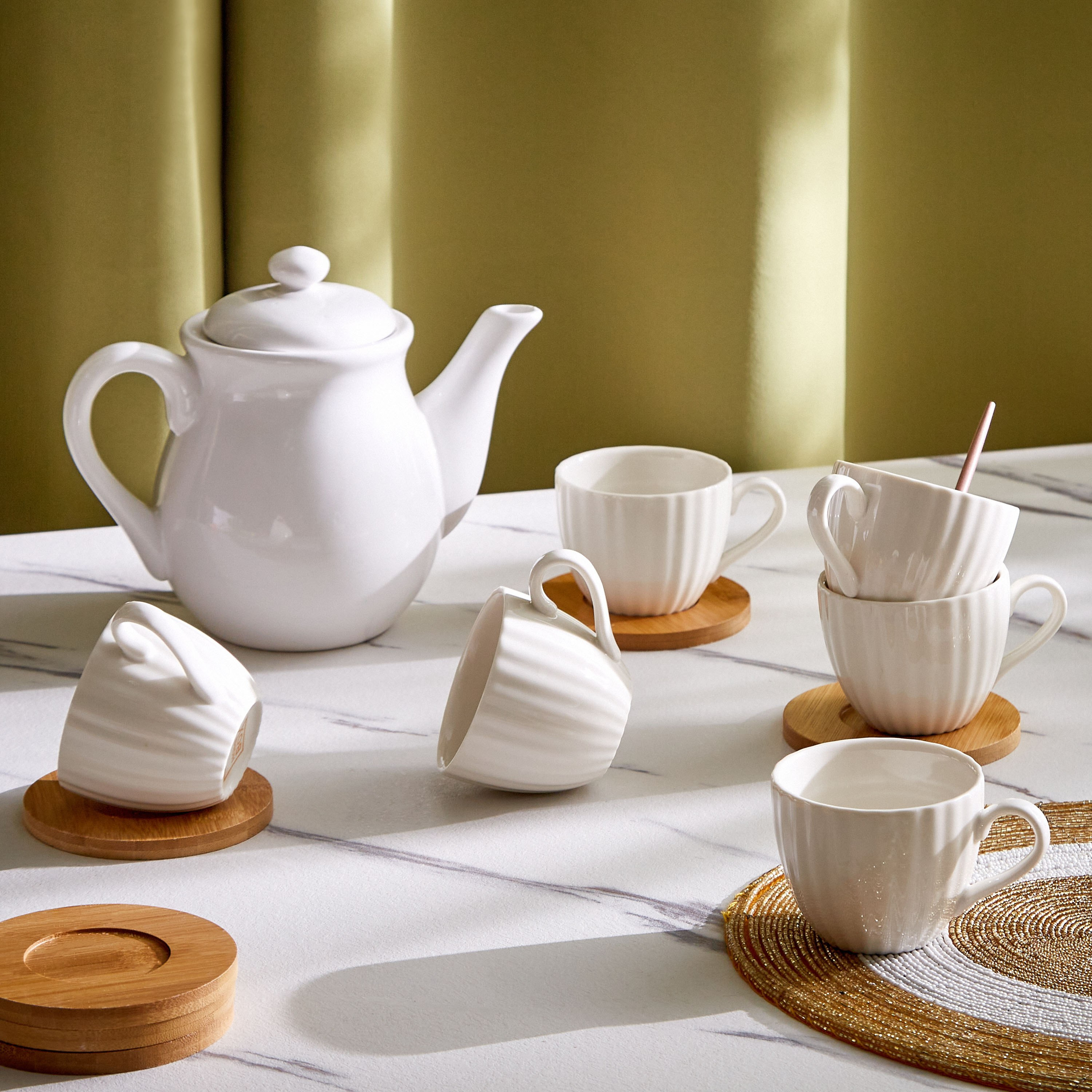 طقم فناجين وصحون 12 قطعة بنقوش - 190 مل-hbxhomeware-hbxkitchen-image-4