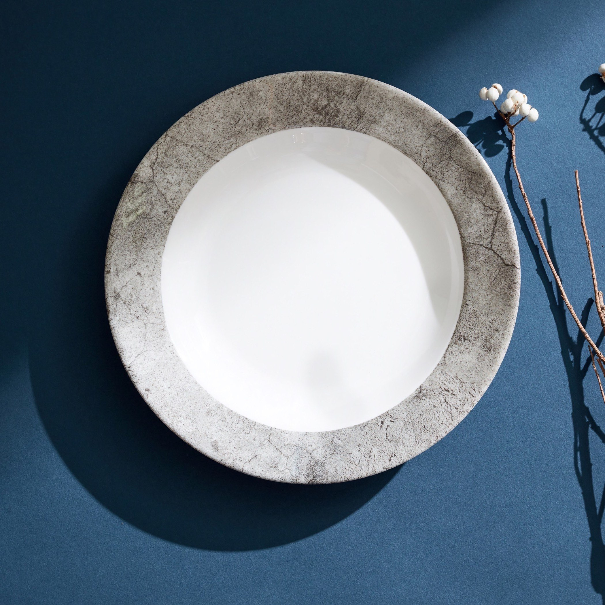 Rustic Soup Plate - 23 cm-hbxdecorandfurnishings-tabletop-crockery-image-2