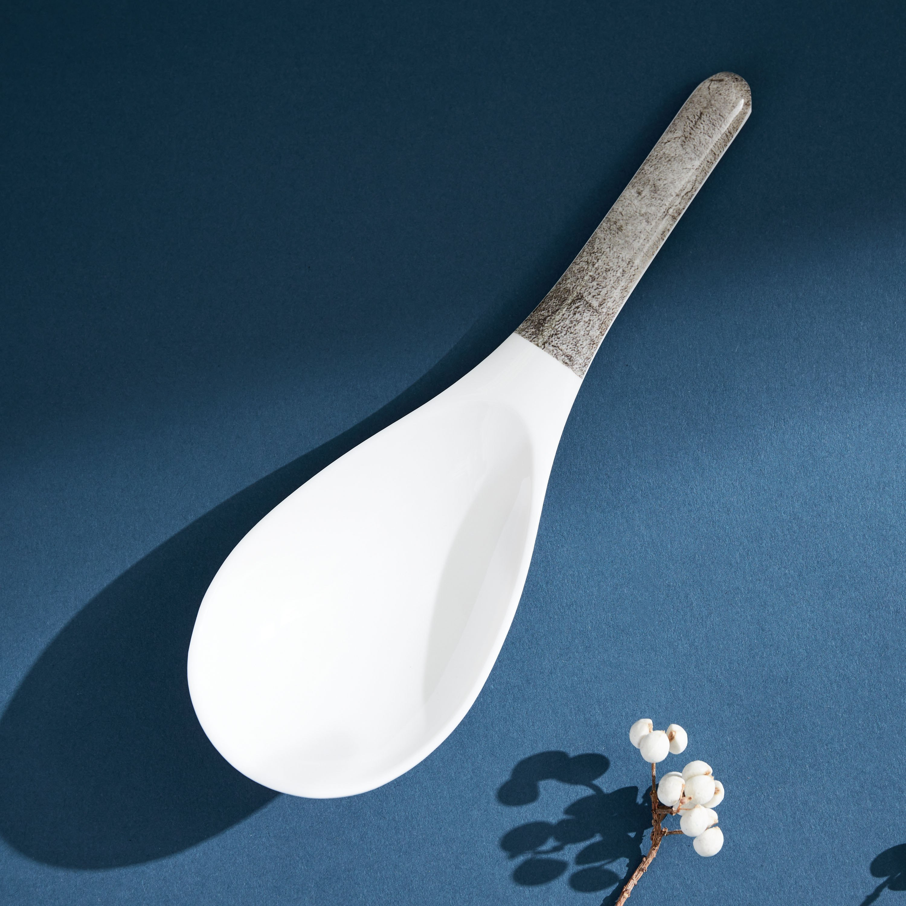 Rustic Serving Spoon - 20 cm-hbxdecorandfurnishings-tabletop-serveware-image-2