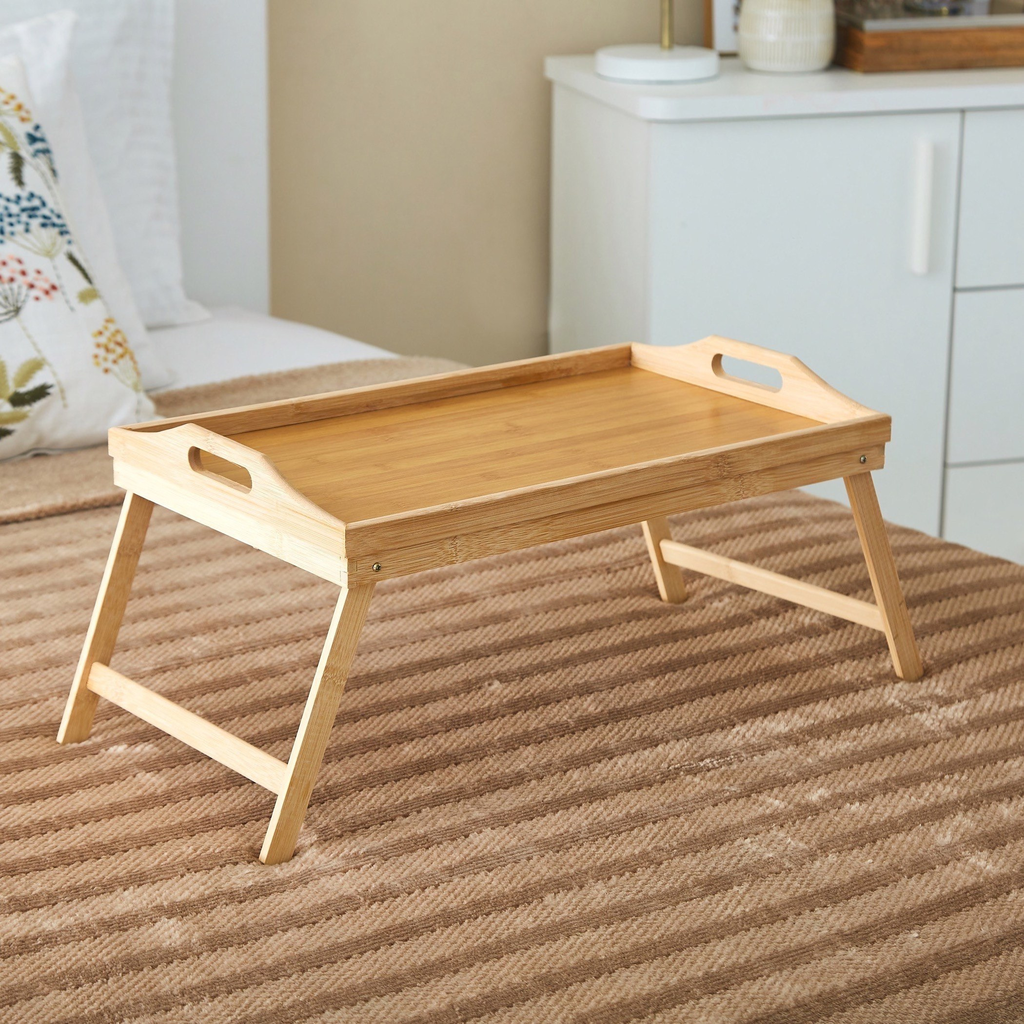طاولة سرير للإفطار من الخيزران - 50x30 سم-hbxdecorandfurnishings-tabletop-serveware-image-1
