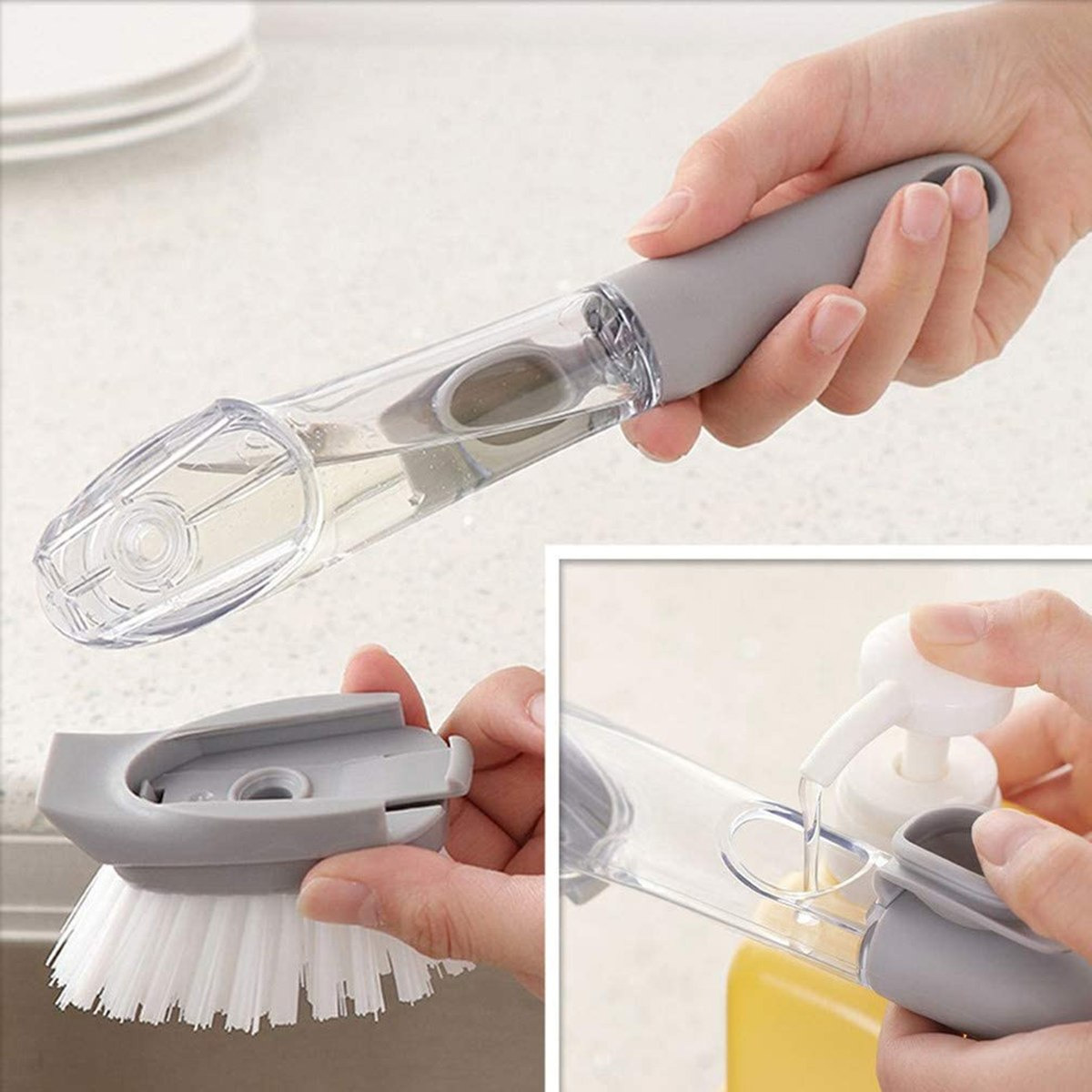 فرشاة تنظيف بموزع سائل مدمج من نيو-hbxbathroom-laundry-cleaningaccessories-image-1