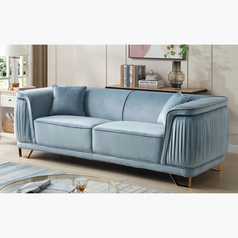 Callista 3-Seater Sofa with 2 Cushions-Sofas-image-0