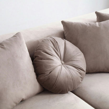 Judith 3-Seater Velvet Sofa with 7 Cushions