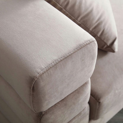 Judith 2-Seater Velvet Sofa with 5 Cushions