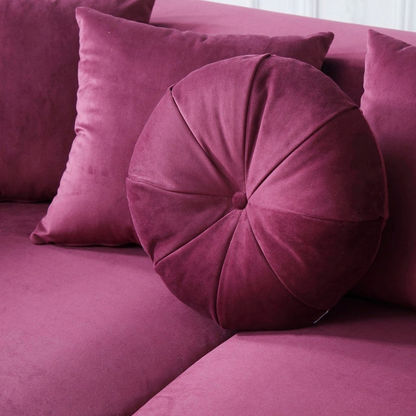Judith 3-Seater Velvet Sofa with 7 Cushions