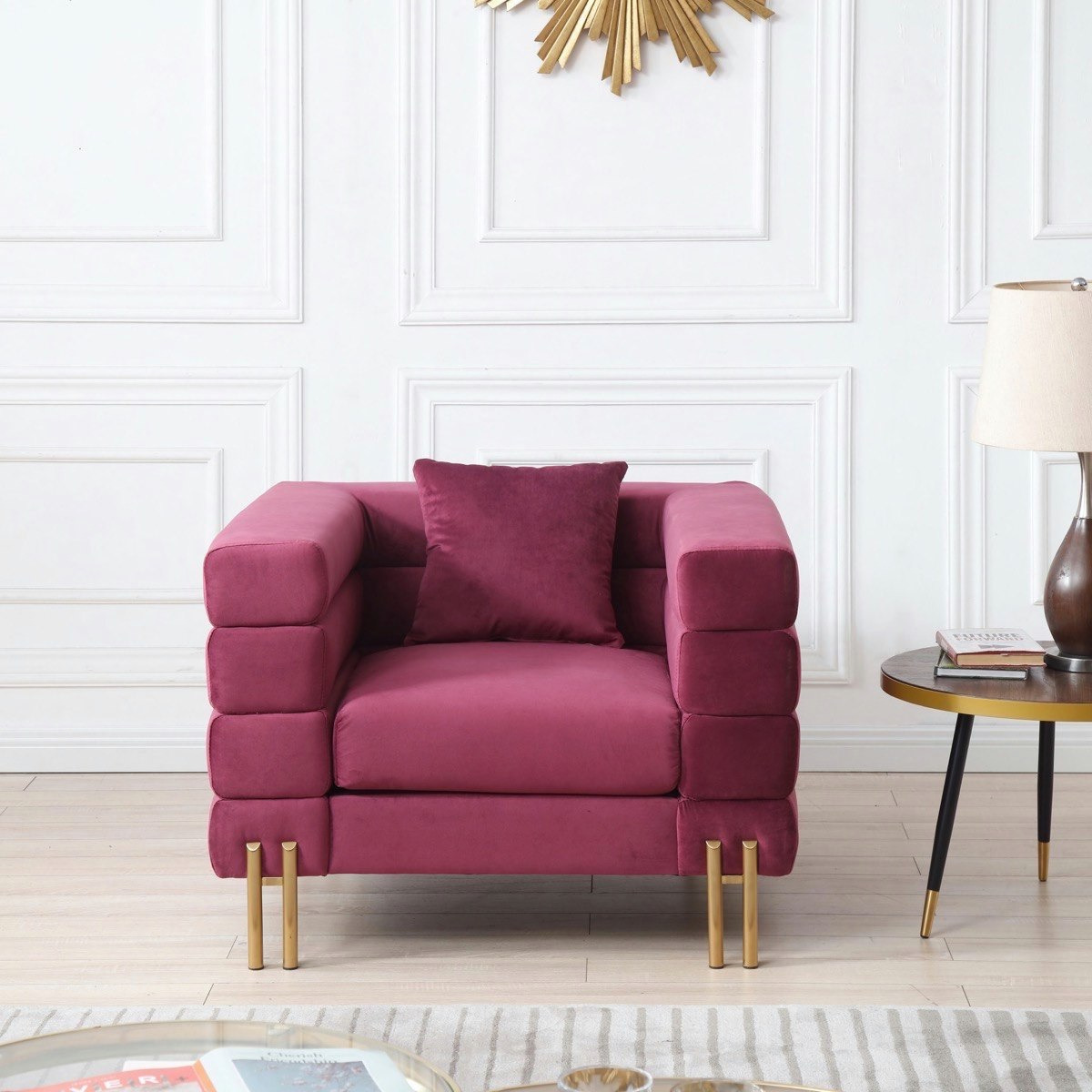كنبة مخملية بمقعد واحد ووسادة من جوديث-hbxlivingroom-sofasandarmchairs-sofas-image-2