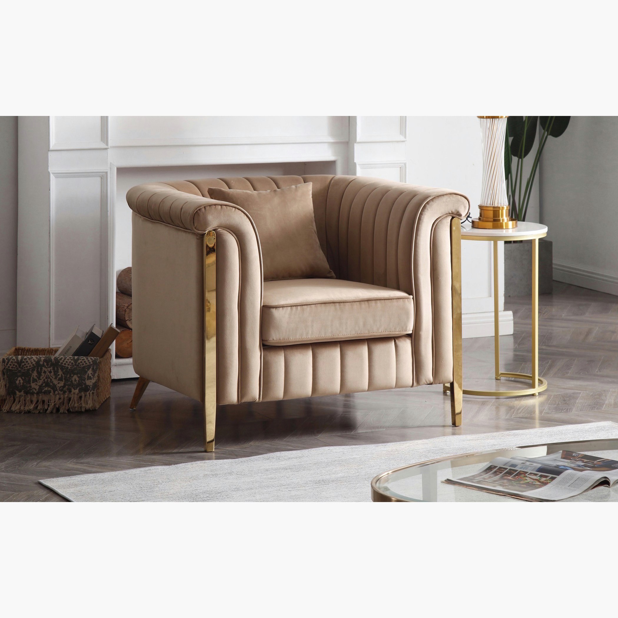 كنبة مخملية مقعد واحد من موناز-hbxlivingroom-sofasandarmchairs-sofas-image-1