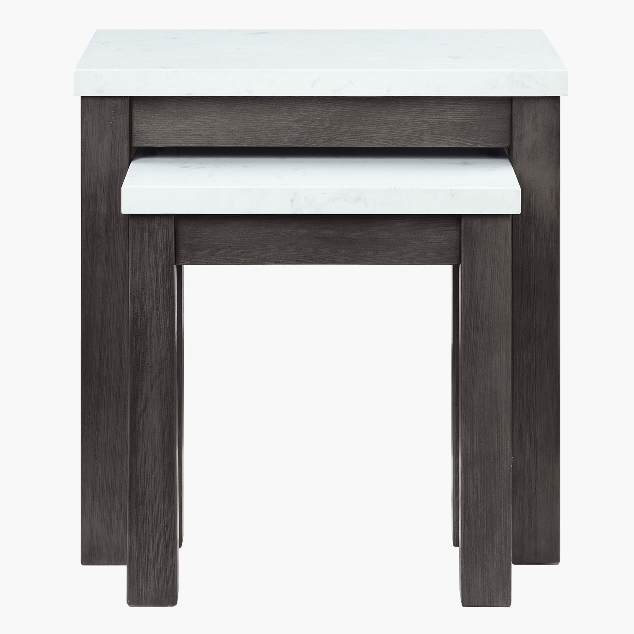 طاولات متداخلة بسطح رخام من أرلينجتون - طقم قطعتين-hbxfurniture-livingroom-nestingtables-image-2