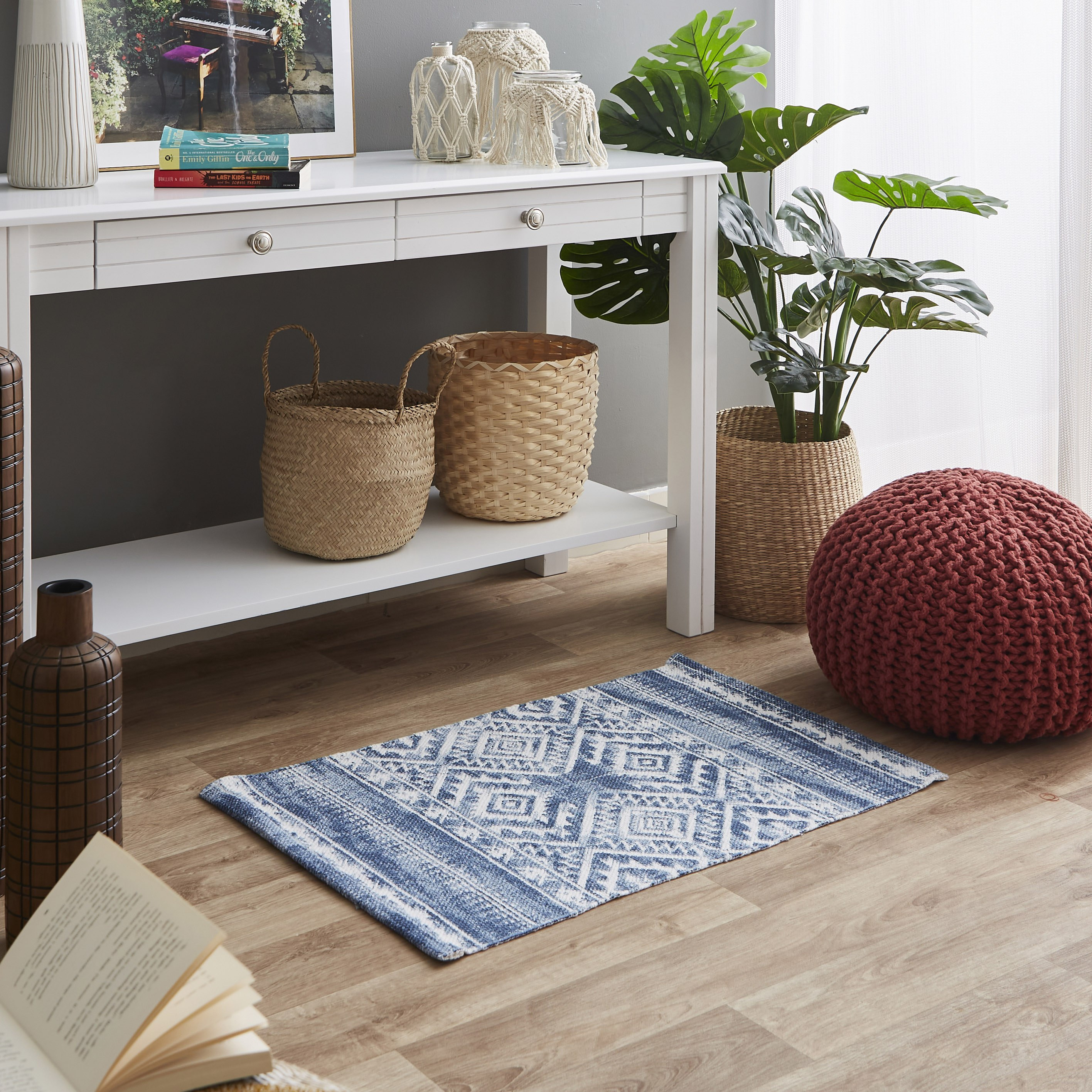 سجادة دوري قطن بطبعات ميلو من نوماديك - 50x80 سم-hbxdecorandfurnishings-floorcoverings-rugs-image-5
