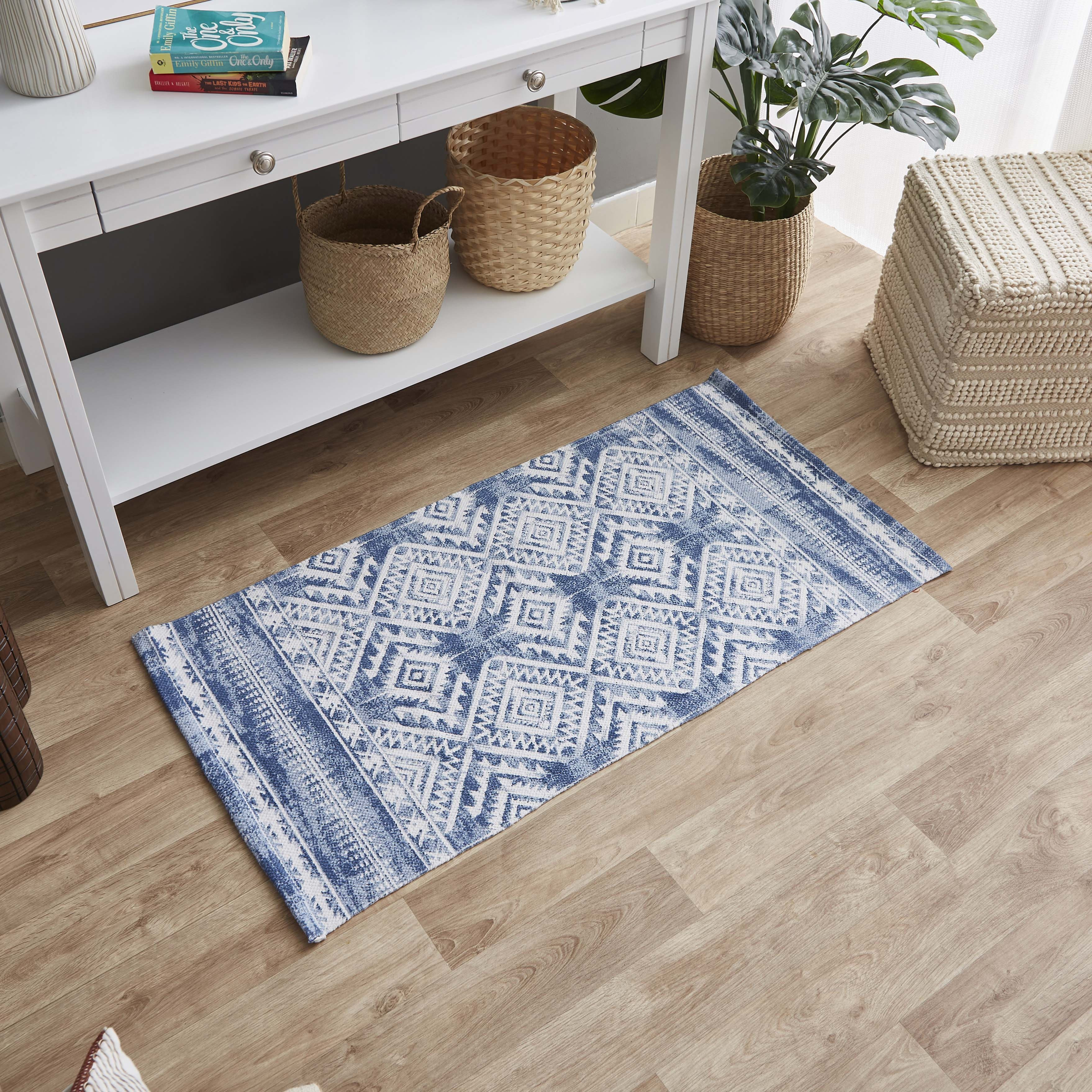 سجادة دوري قطن بطبعات ميلو من نوماديك - 60x120 سم-hbxdecorandfurnishings-floorcoverings-rugs-image-1