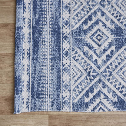 Nomadic Mellow Printed Cotton Dhurrie - 60x120 cms