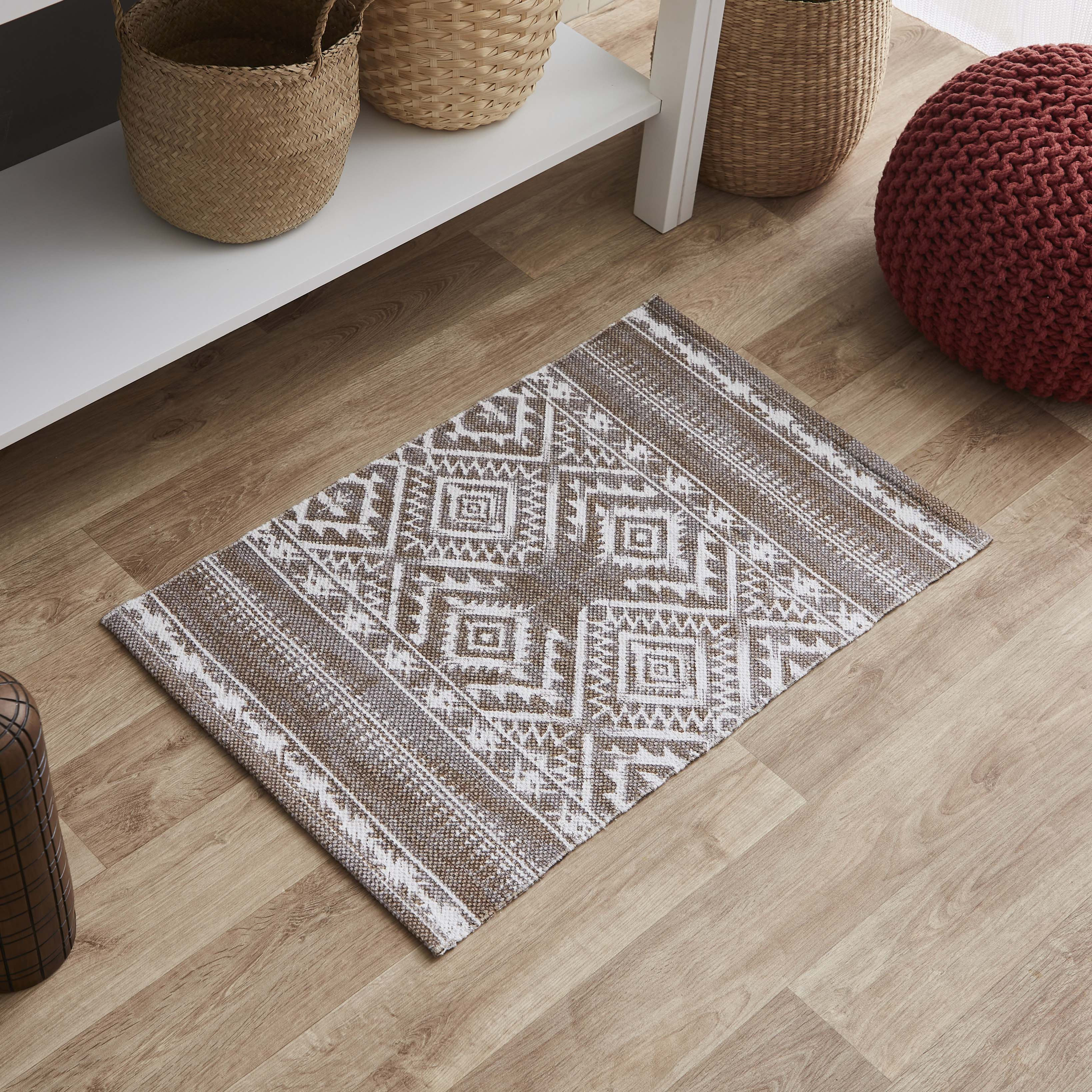 سجادة دوري قطن بطبعات من نوماديك ميلّو - 50x80 سم-hbxdecorandfurnishings-floorcoverings-rugs-image-1