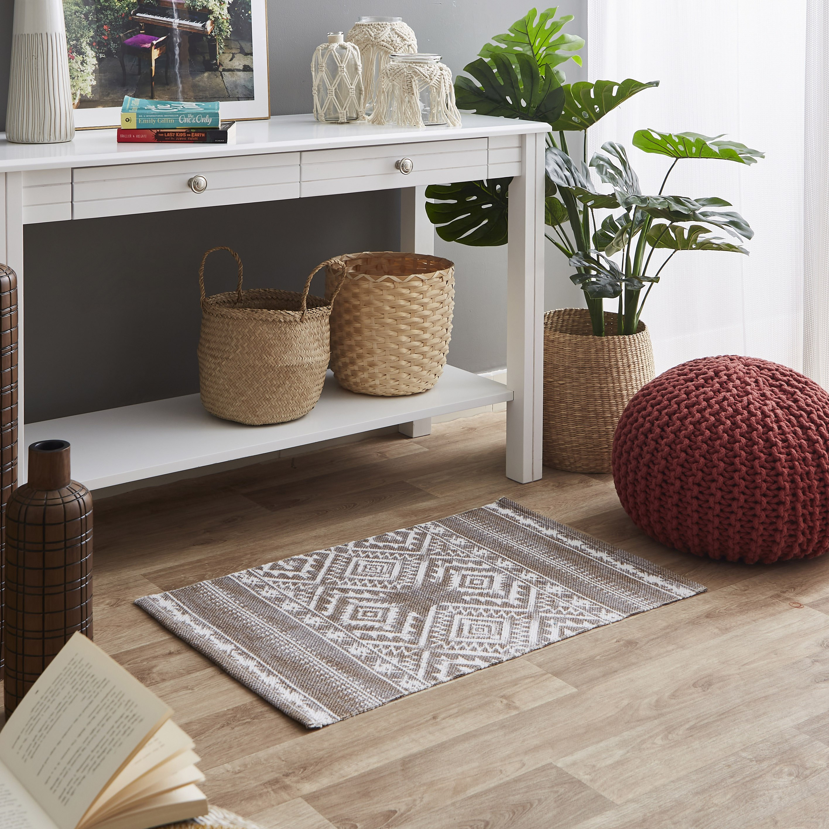 سجادة دوري قطن بطبعات من نوماديك ميلّو - 50x80 سم-hbxdecorandfurnishings-floorcoverings-rugs-image-5
