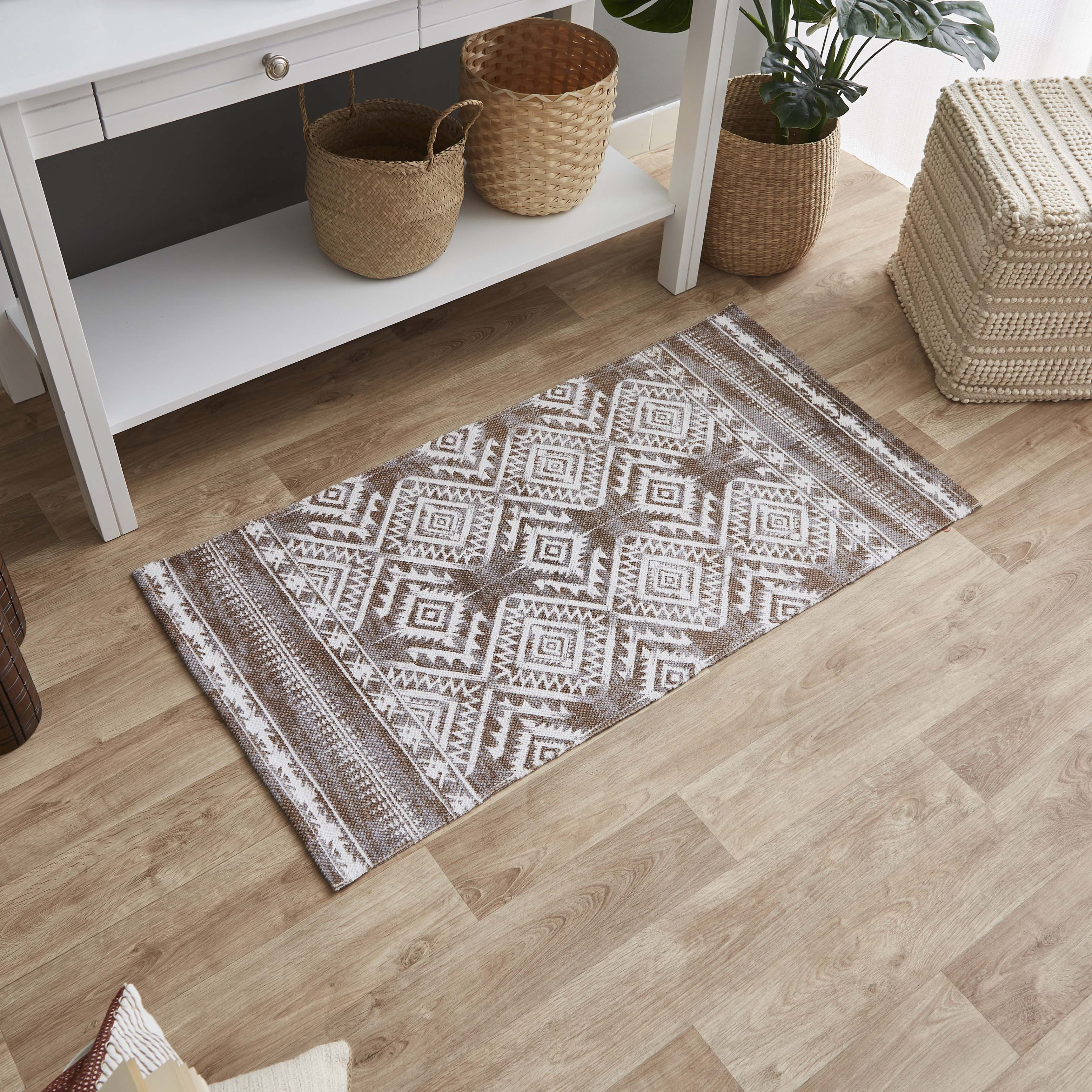 سجادة دوري قطن بطبعات ميلو من نوماديك - 60x120 سم-hbxdecorandfurnishings-floorcoverings-rugs-image-1