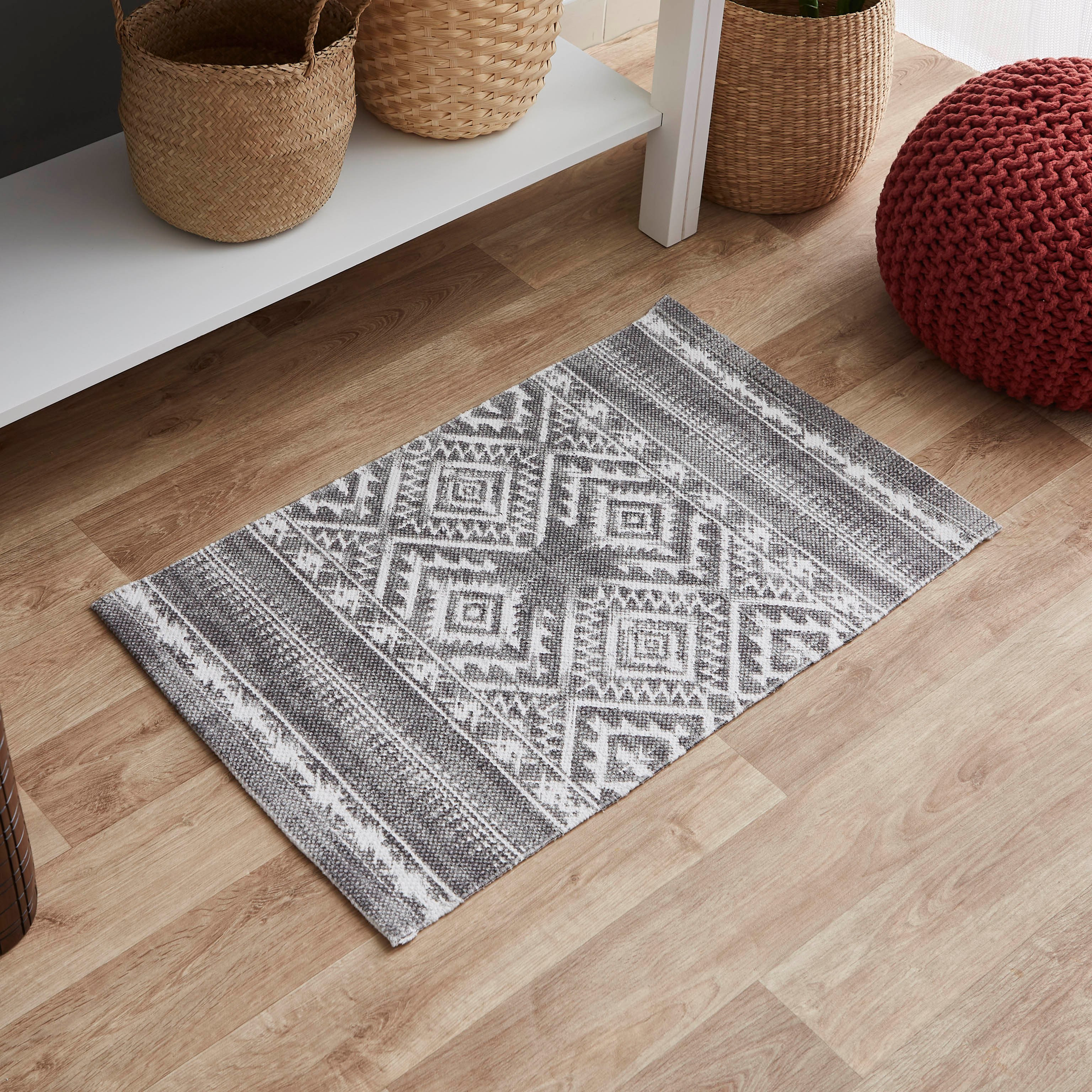 سجادة دوري قطن بطبعات ميلو من نوماديك - 50x80 سم-hbxdecorandfurnishings-floorcoverings-rugs-image-1