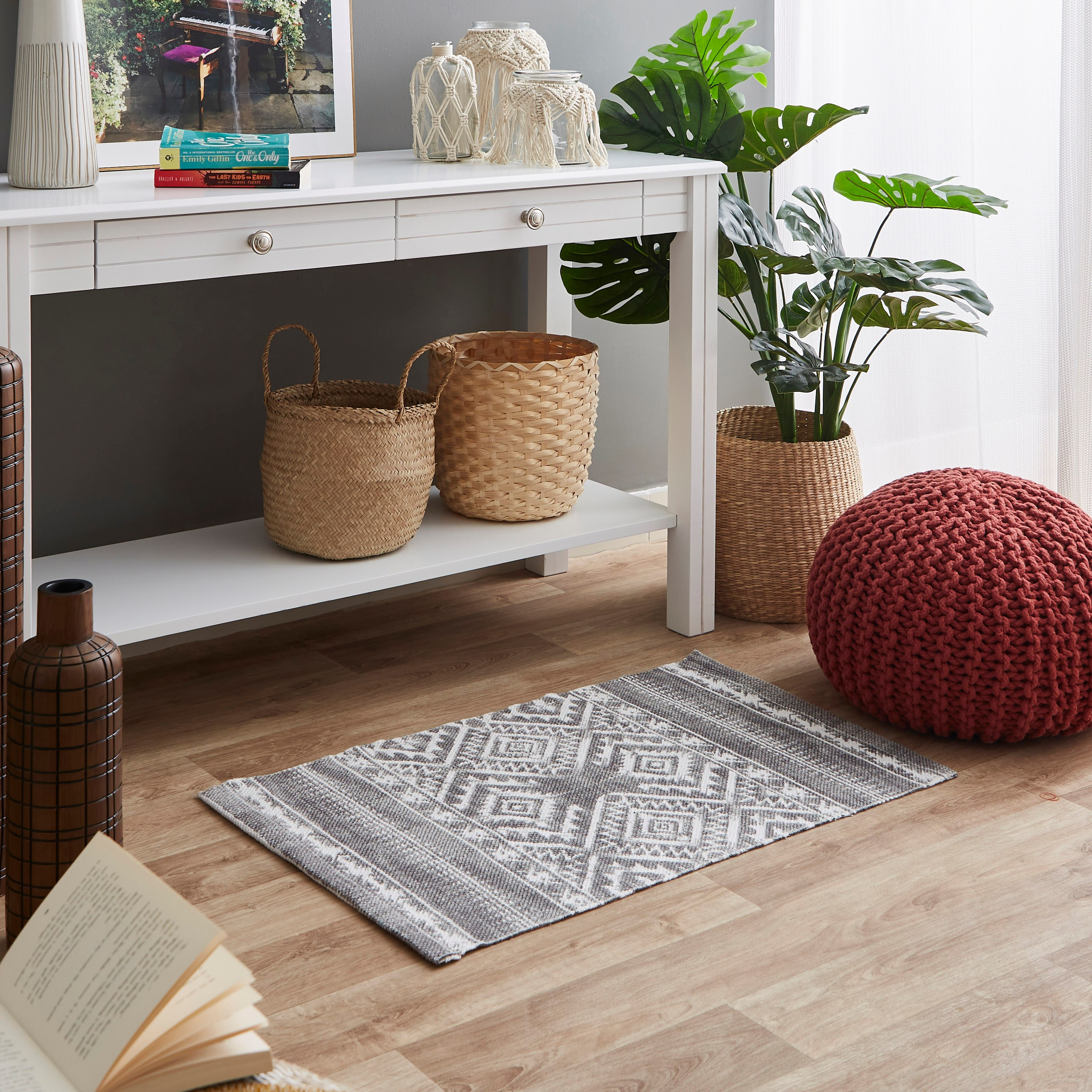 سجادة دوري قطن بطبعات ميلو من نوماديك - 50x80 سم-hbxdecorandfurnishings-floorcoverings-rugs-image-5