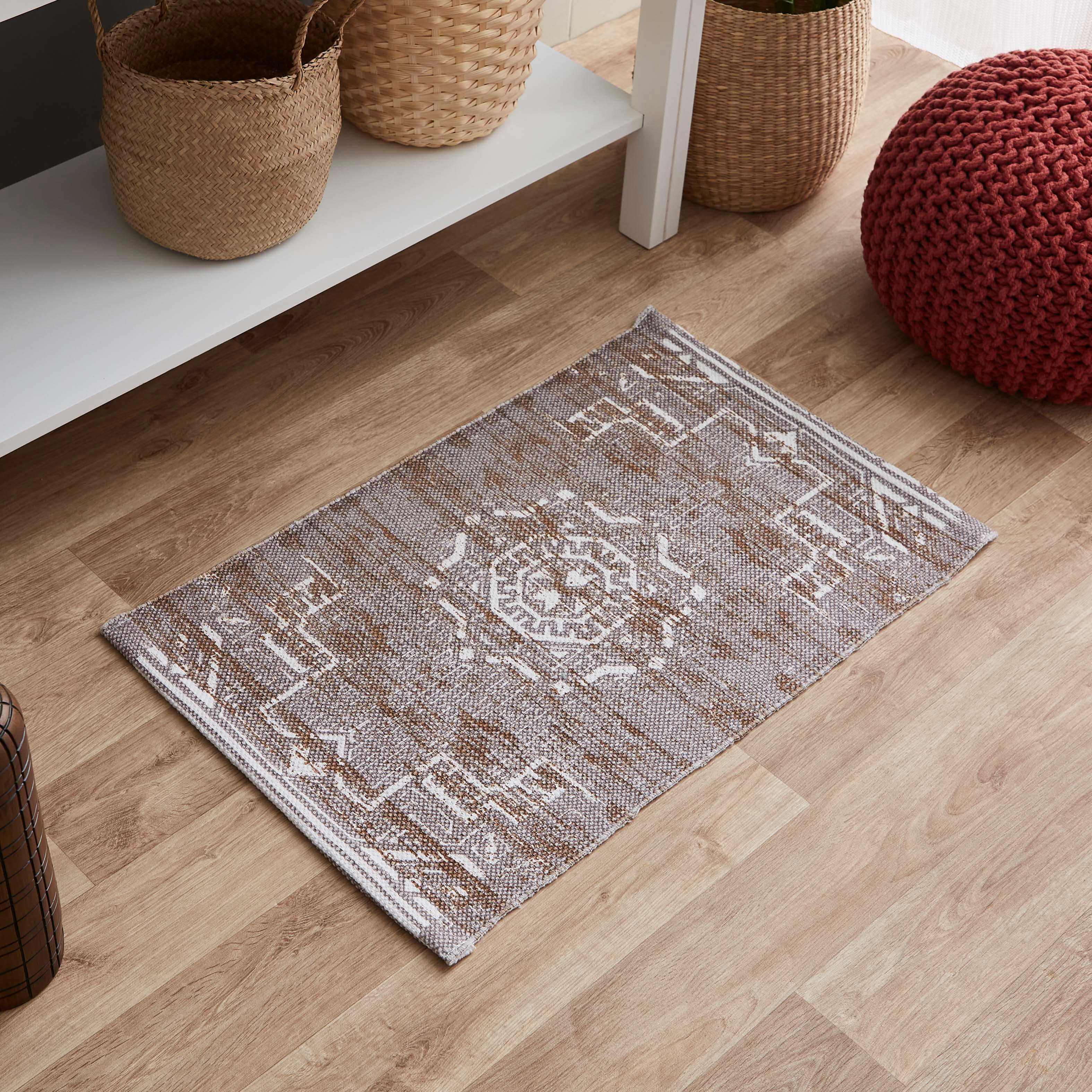سجادة دوري قطن بطبعات ميلودي من نوماديك - 50x80 سم-hbxdecorandfurnishings-floorcoverings-rugs-image-1