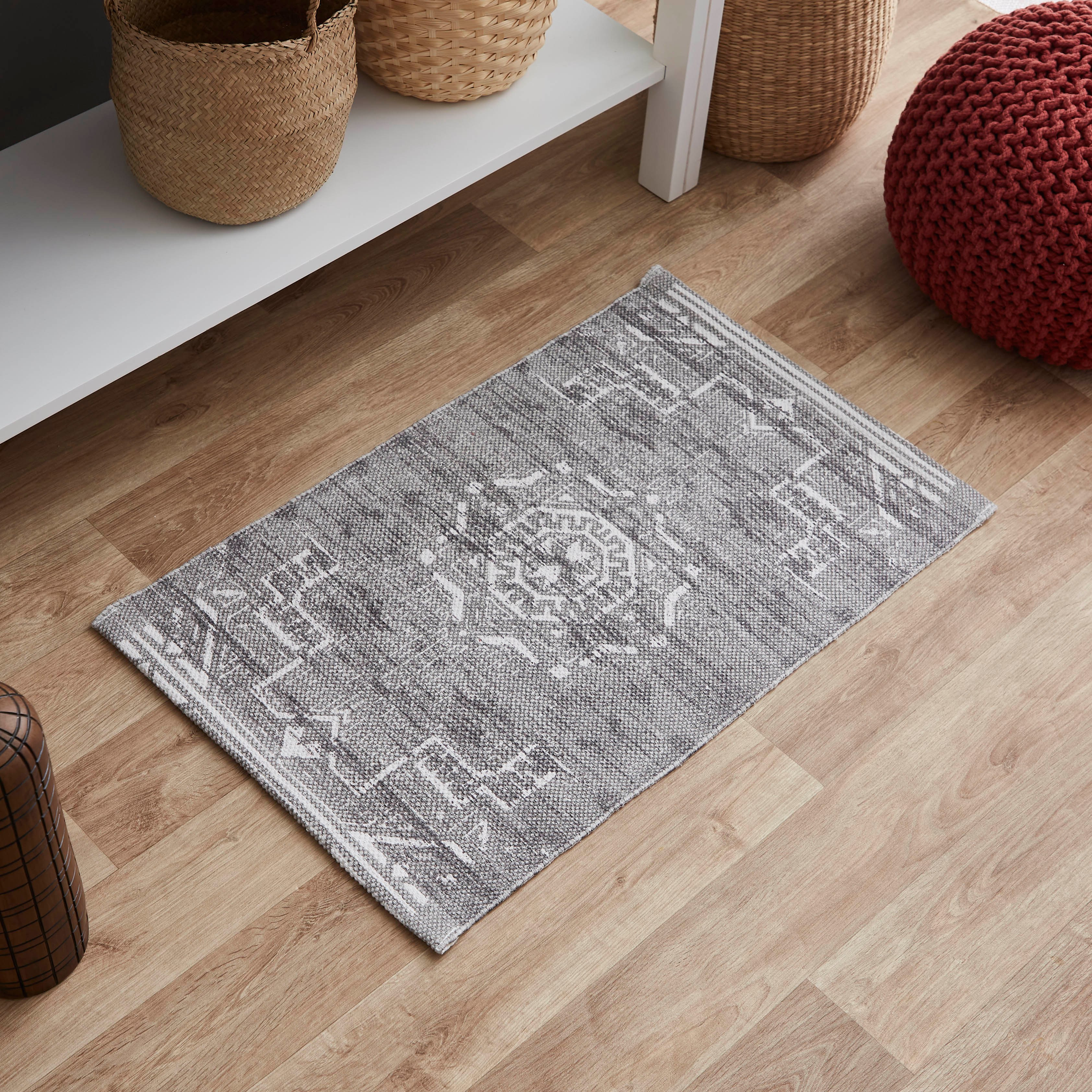 سجادة دوري قطن بطبعات ميلودي من نوماديك - 50x80 سم-hbxdecorandfurnishings-floorcoverings-rugs-image-1