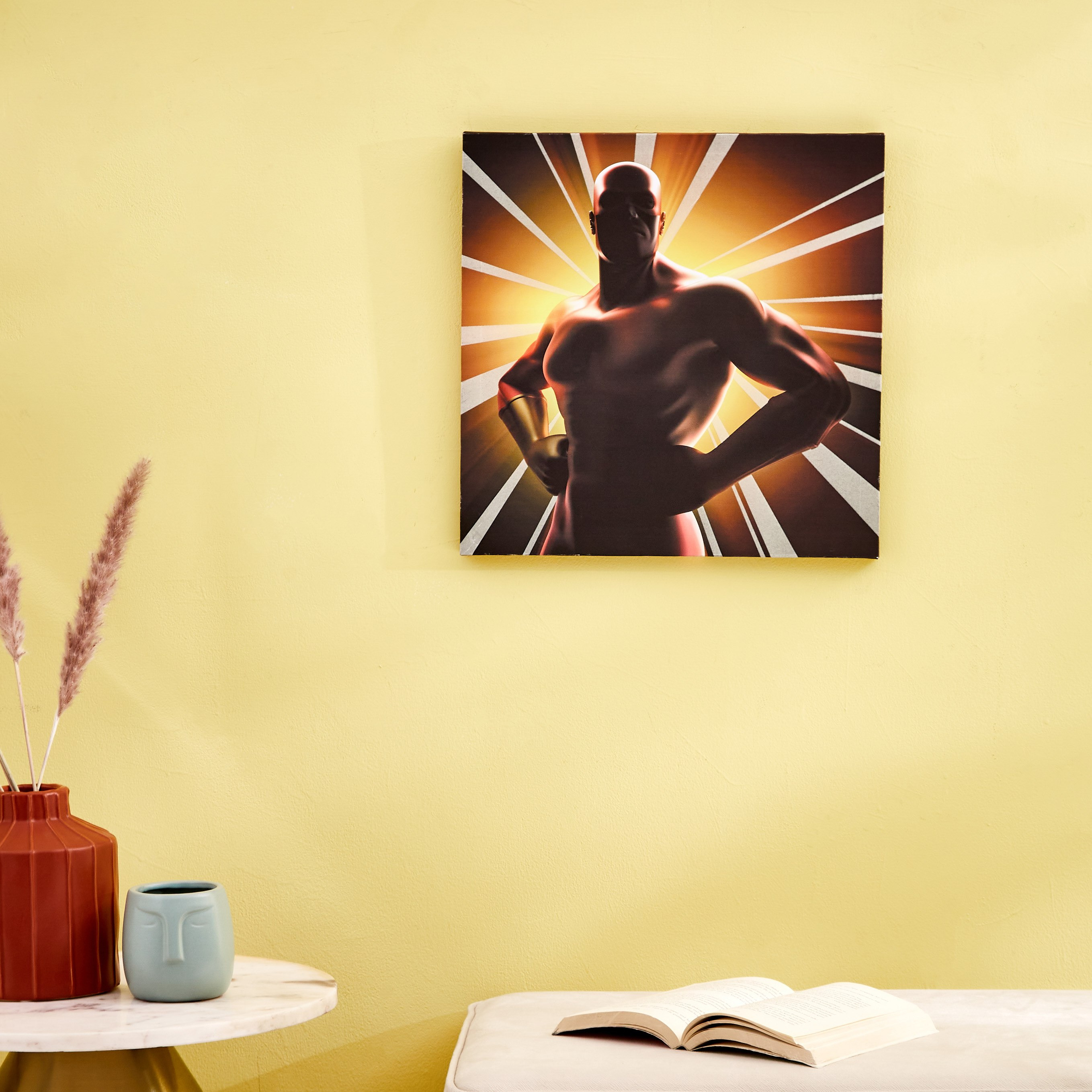 لوحة كانفاس أيرون مان تتوهج في الظلام من راديوم - 40x40x1.8 سم-hbxhomeware-hbxkidsandyouth-image-1