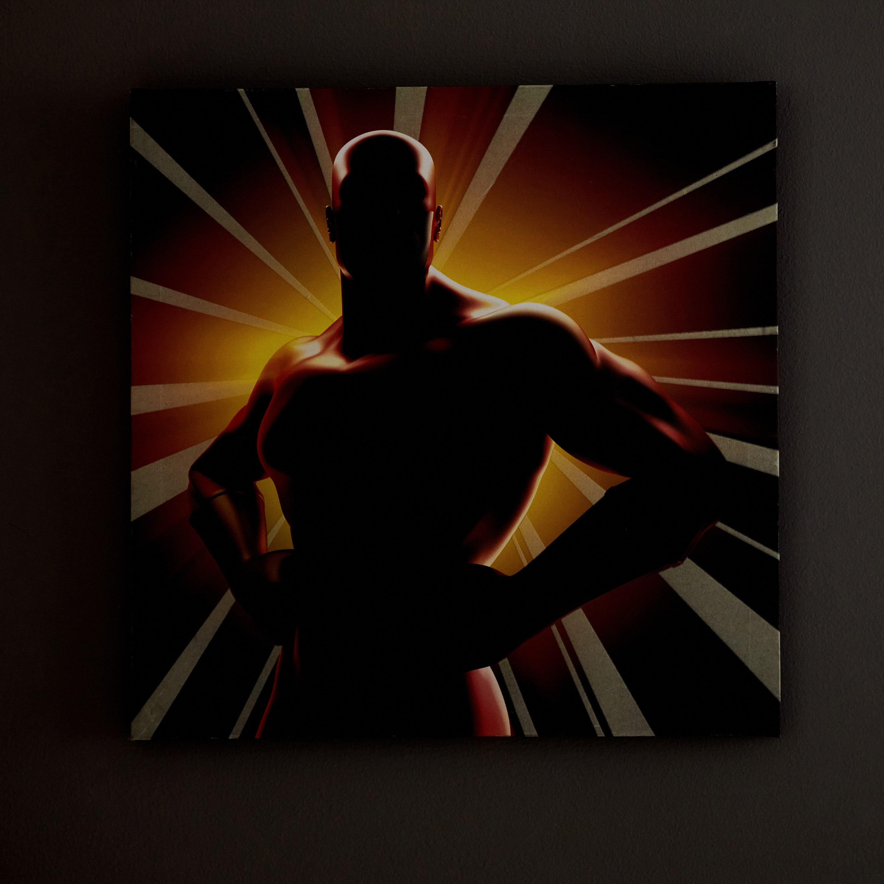 لوحة كانفاس أيرون مان تتوهج في الظلام من راديوم - 40x40x1.8 سم-hbxhomeware-hbxkidsandyouth-image-2