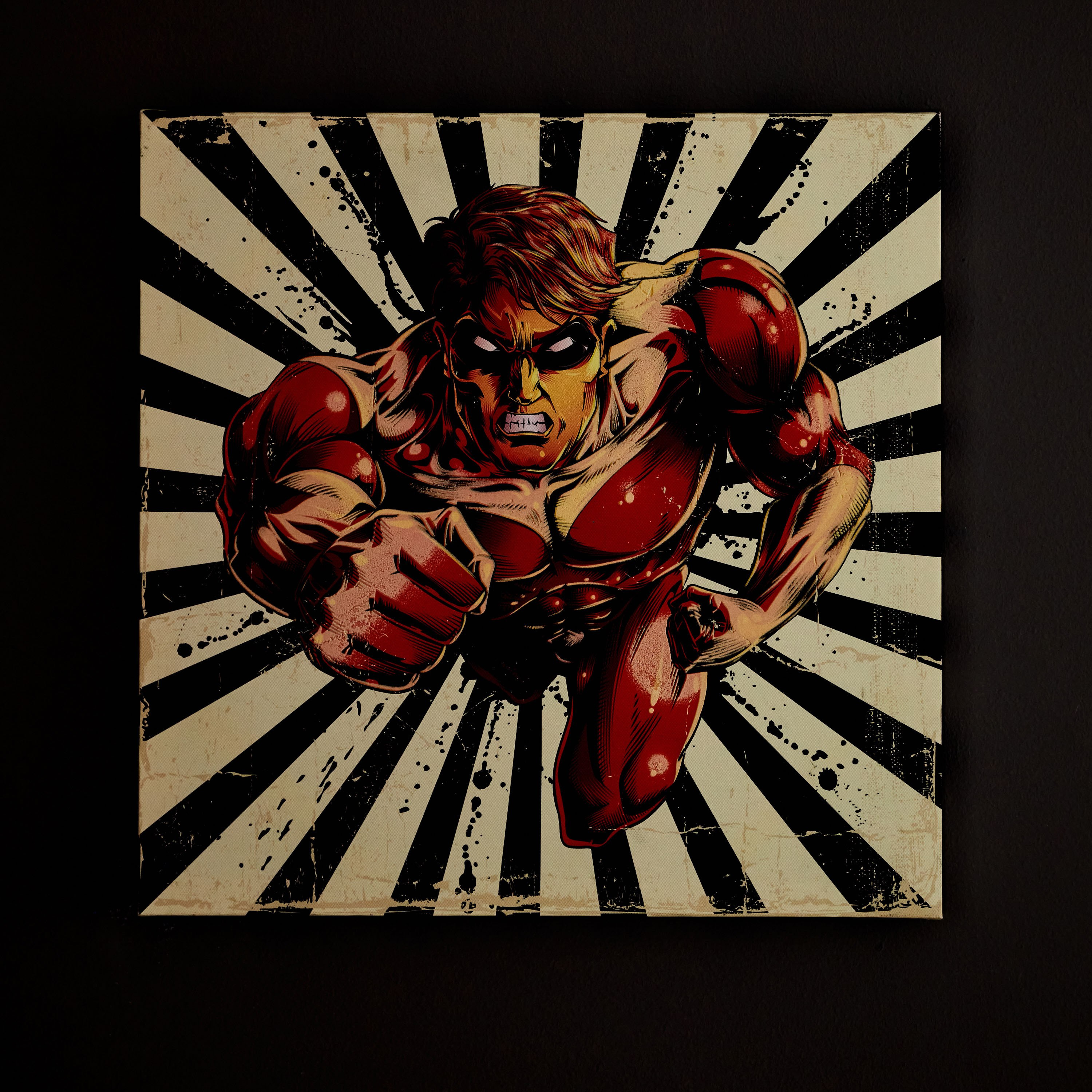 لوحة كانفاس فاست سيتي تتوهج في الظلام من راديوم - 40x40x1.8 سم-hbxhomeware-hbxkidsandyouth-image-2