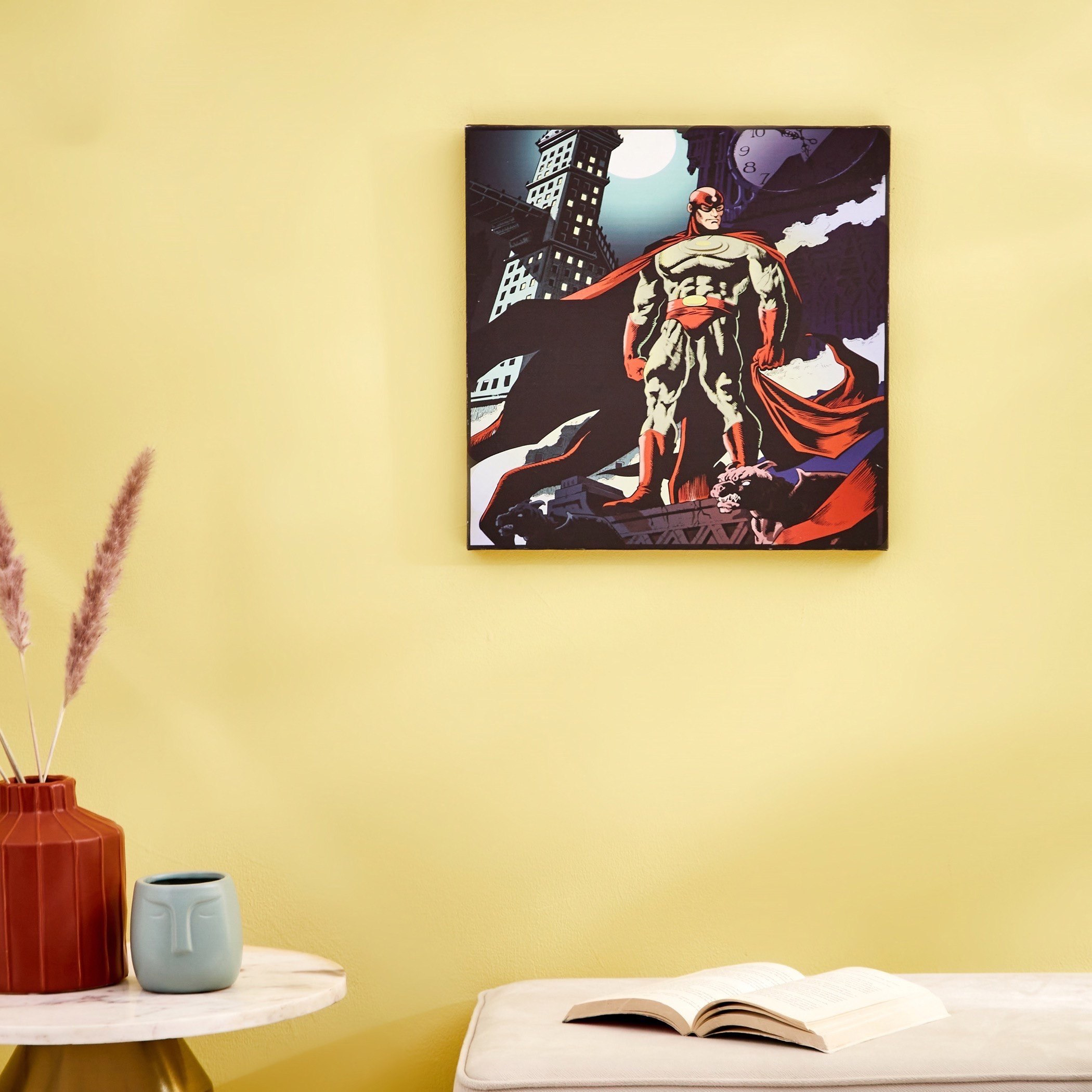 لوحة كانفاس فاست سيتي تتوهج في الظلام من راديوم - 40x40x1.8 سم-hbxhomeware-hbxkidsandyouth-image-1