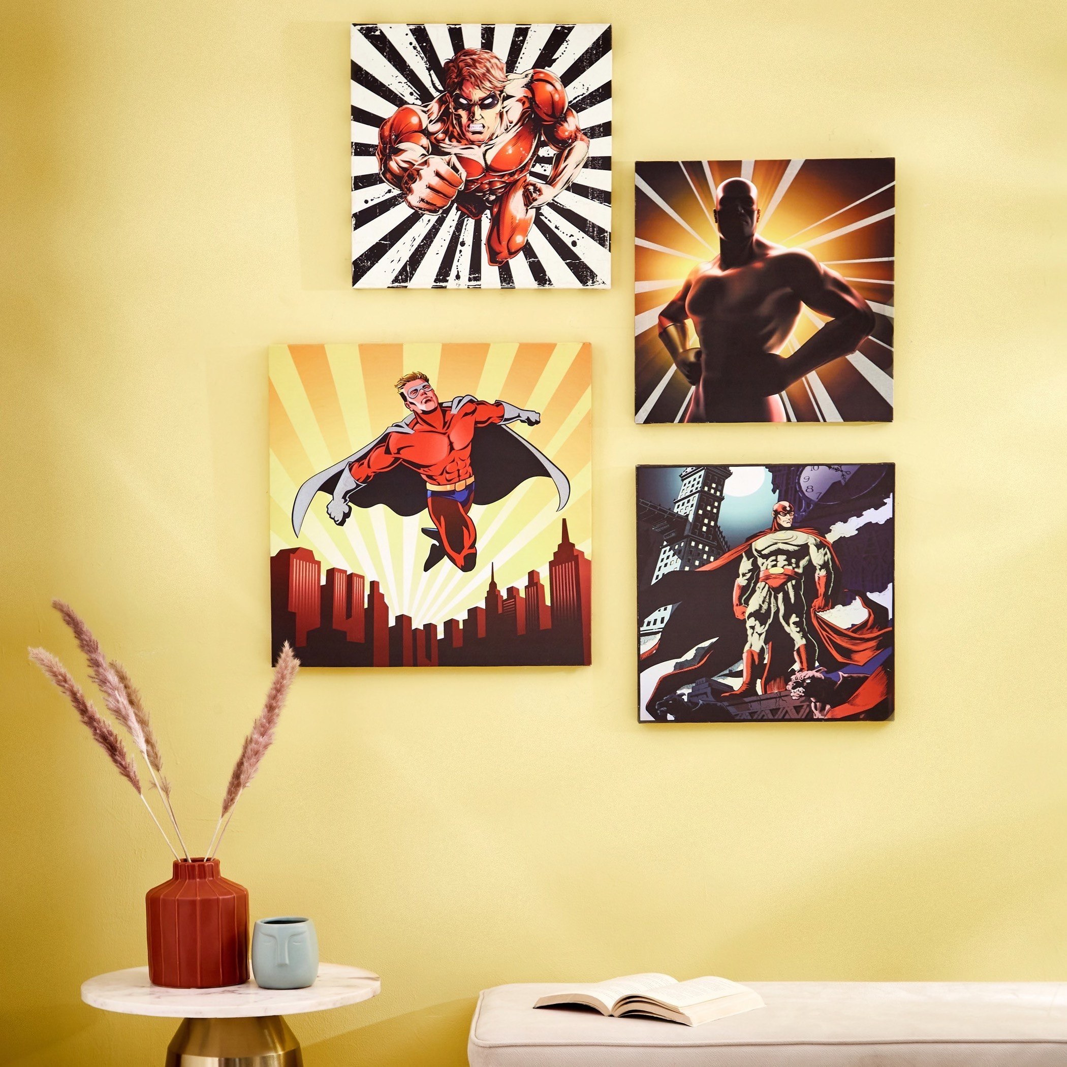 لوحة كانفاس فاست سيتي تتوهج في الظلام من راديوم - 40x40x1.8 سم-hbxhomeware-hbxkidsandyouth-image-5