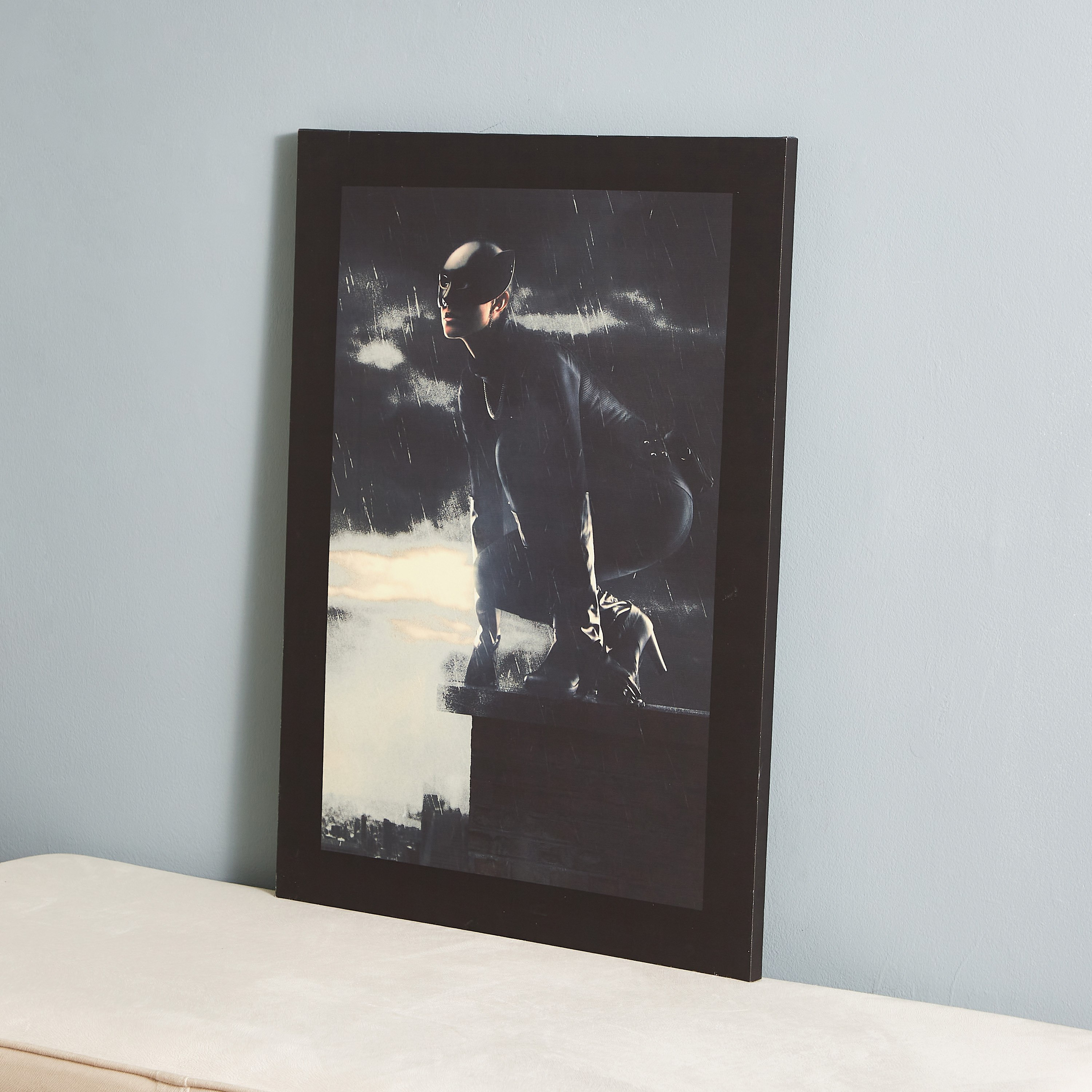 Radium 'Glow in the Dark' Catwoman On The Edge Canvas - 50x70x1.8 cm-hbxhomeware-hbxkidsandyouth-image-3