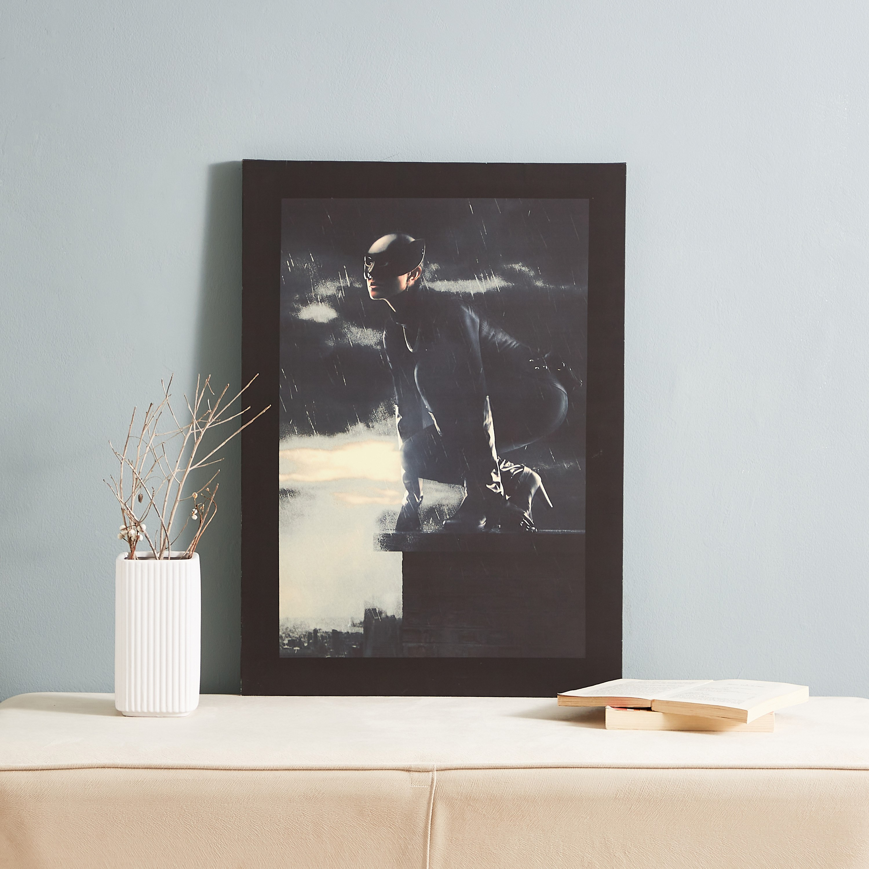 Radium 'Glow in the Dark' Catwoman On The Edge Canvas - 50x70x1.8 cm-hbxhomeware-hbxkidsandyouth-image-5