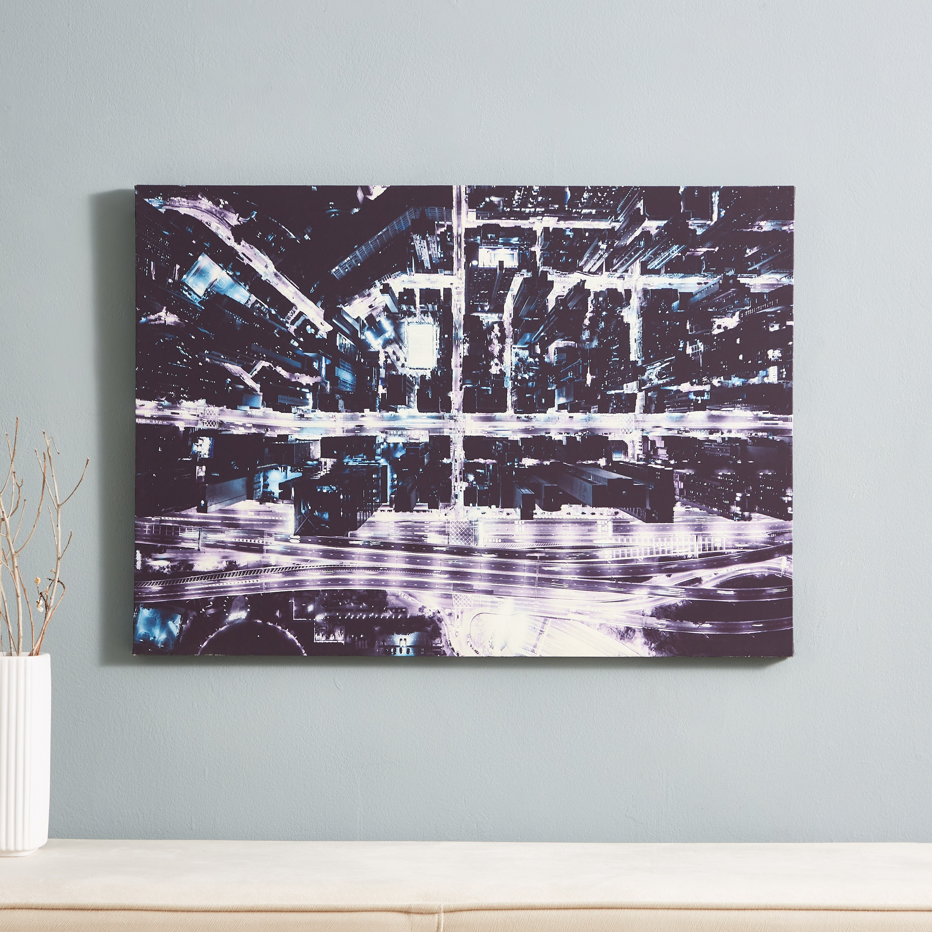 لوحة حائط كانفاس مؤطرة من راديوم - 50x70x1.8 سم-hbxhomeware-hbxkidsandyouth-image-1