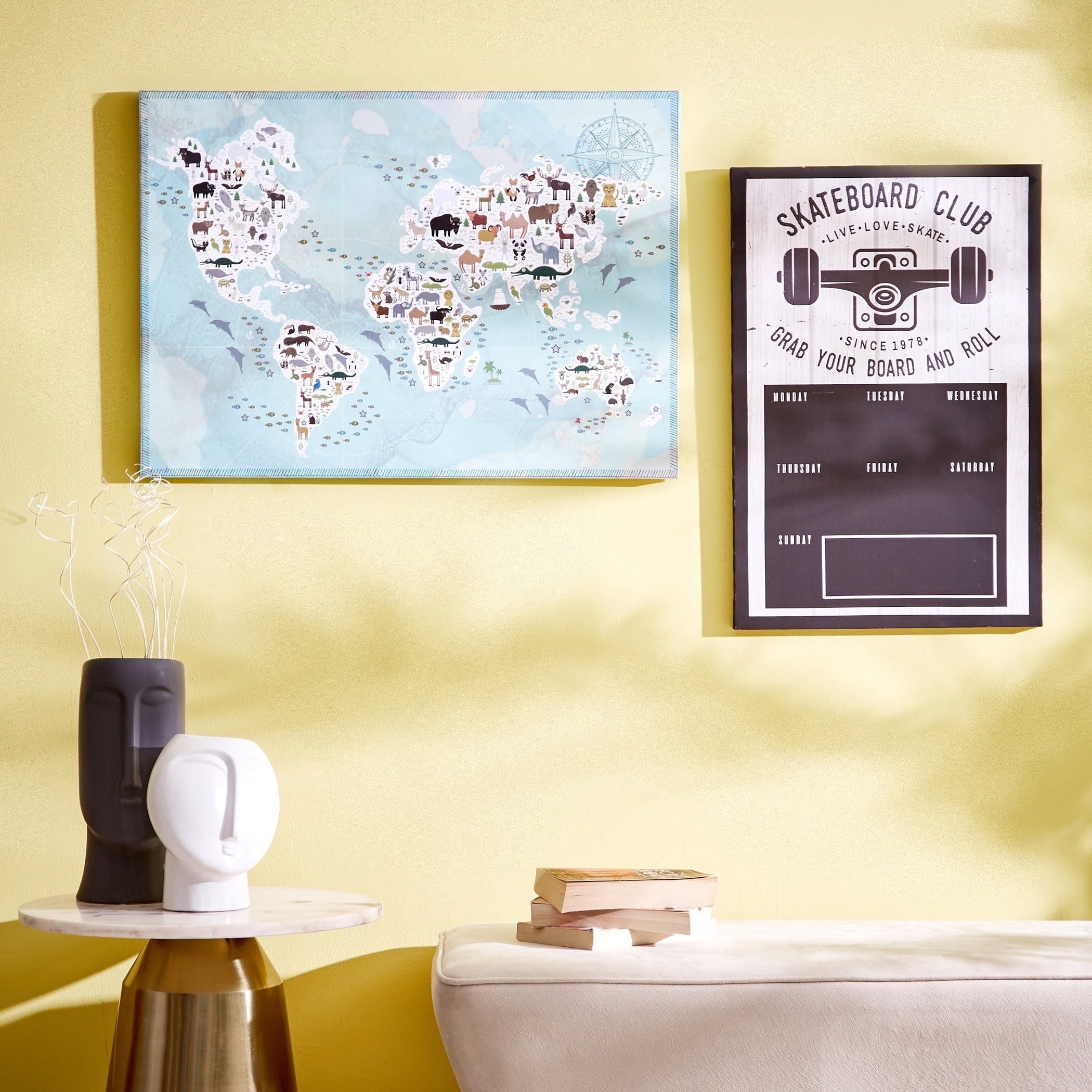 لوحة حائط كانفاس من راديوم - 40x60x1.8 سم-hbxhomeware-hbxkidsandyouth-image-5