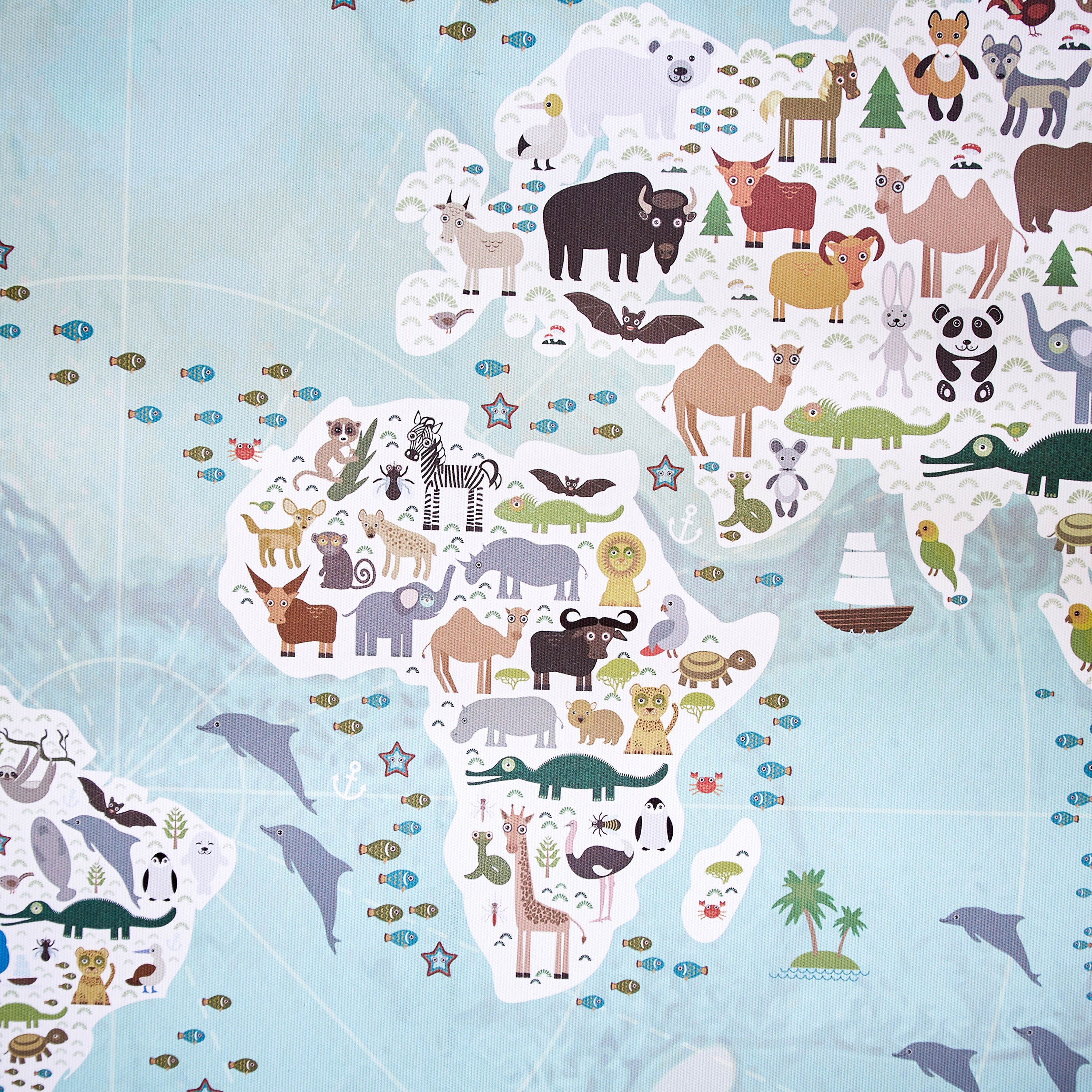 Radium 3D World Map Print MDF Canvas - 50x70x1.8 cm-hbxhomeware-hbxkidsandyouth-image-3